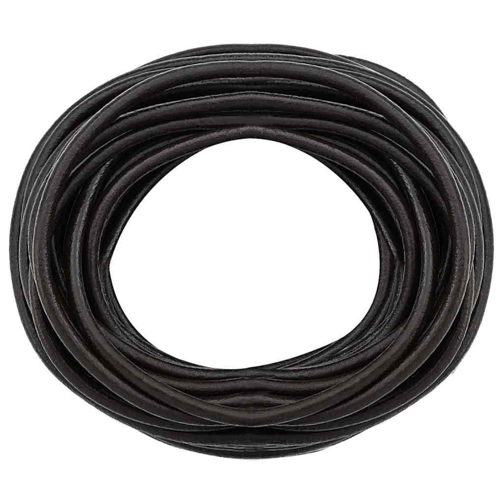 Kožni konop Tamno smeđa Ø4 mm x 5 m Koža