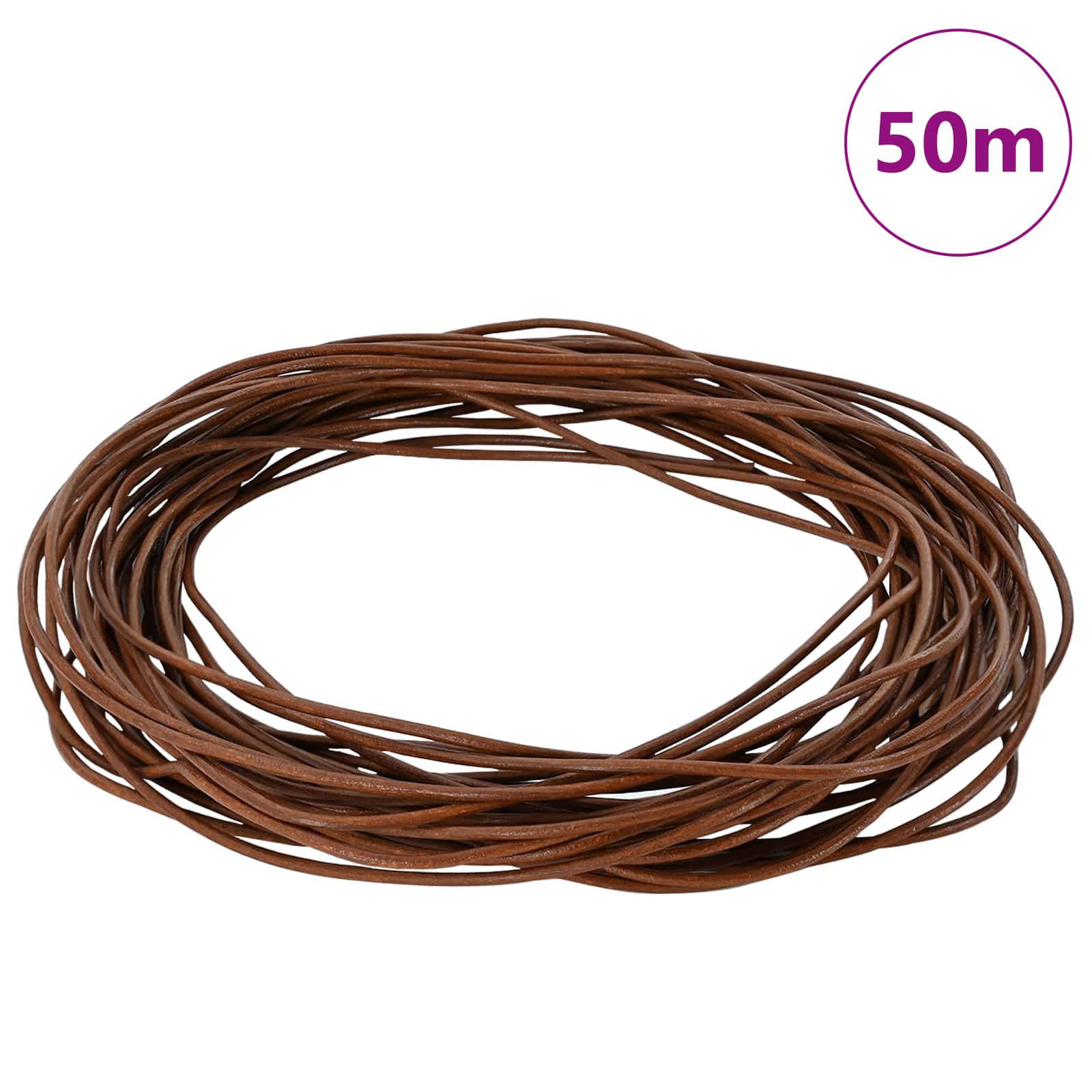 Kožni konop Svijetlosmeđa Ø1 mm x 50 m Koža