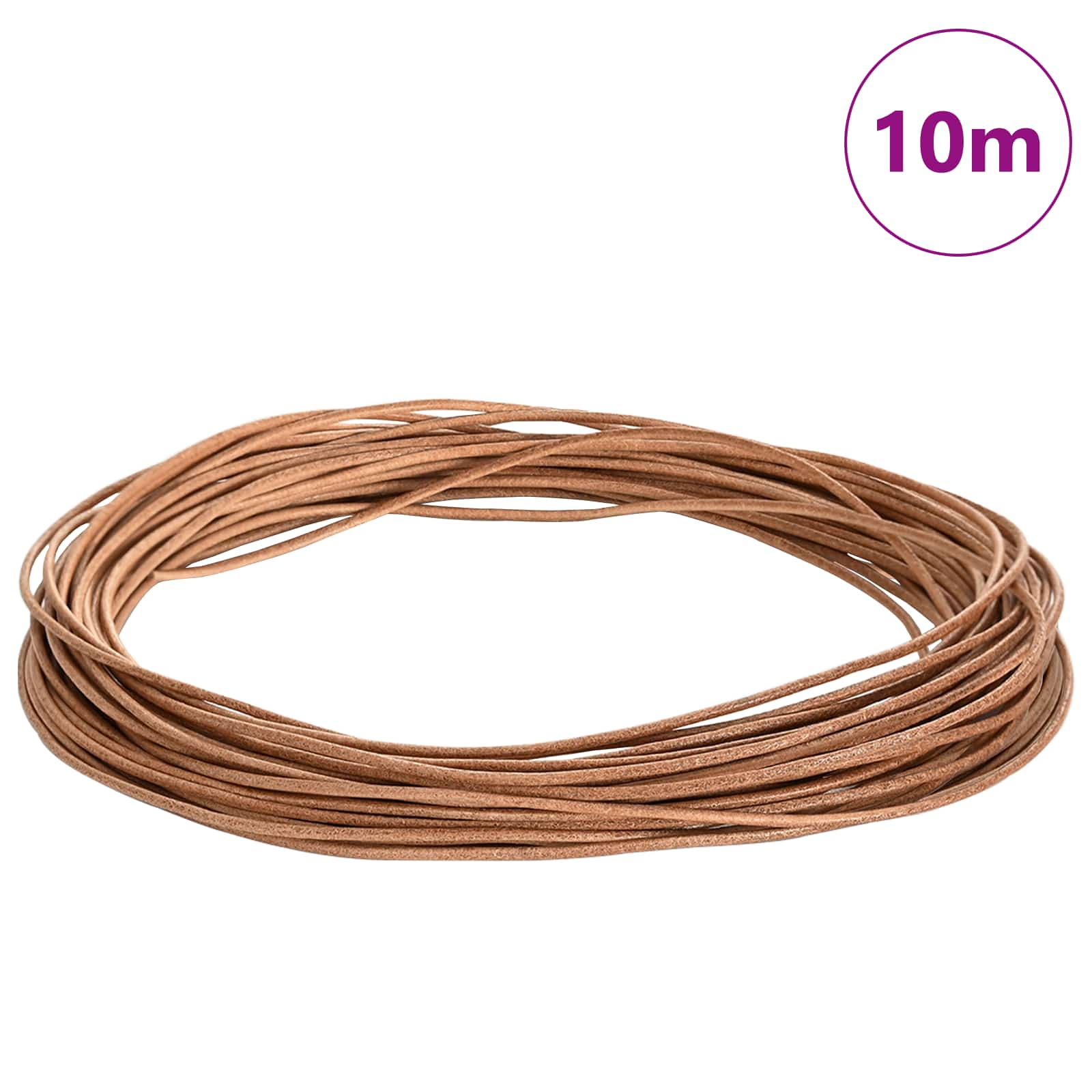 Kožni konop Smeđa Ø2 mm x 10 m Koža