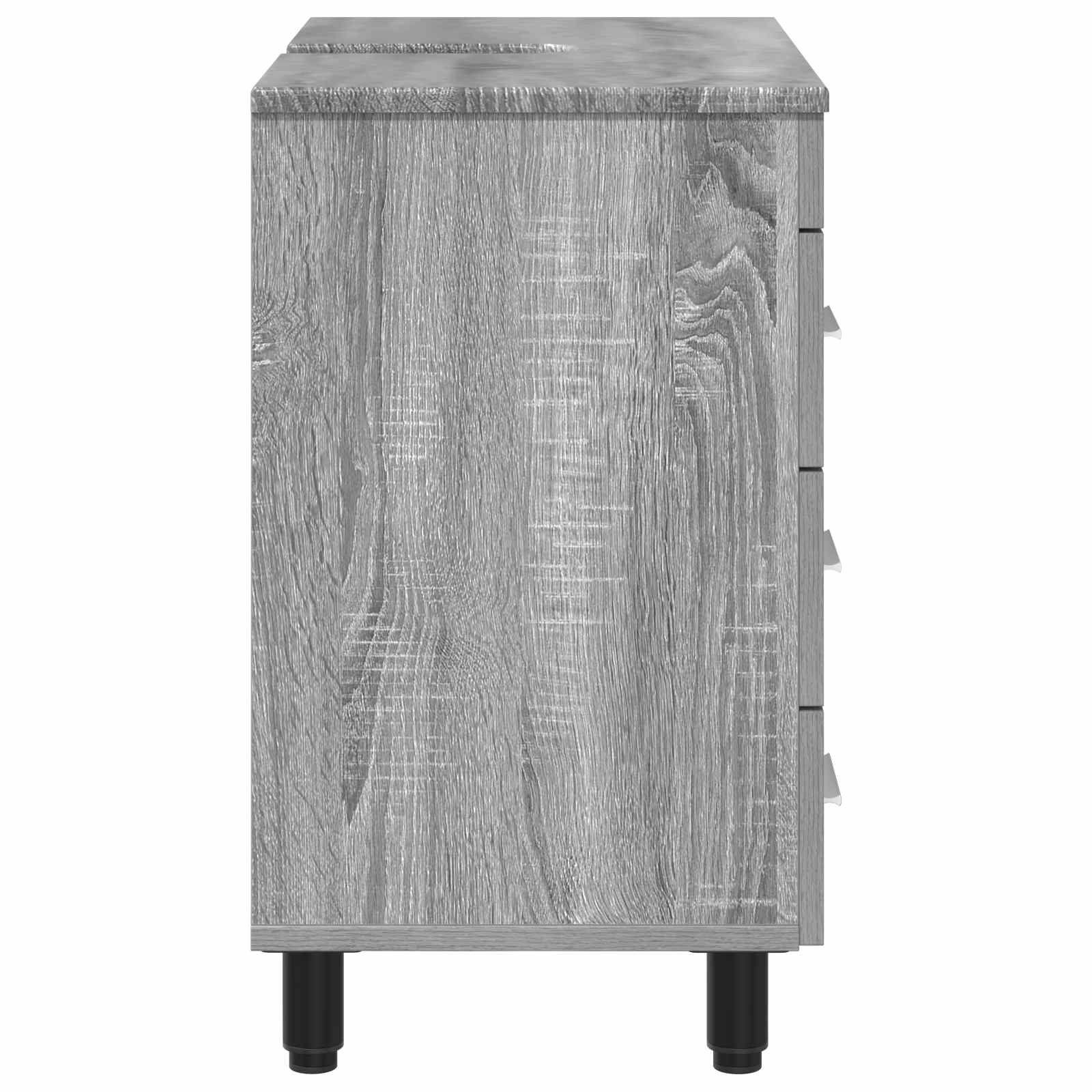 Toaletna jedinica Siva Sonoma 60 x 35 x 60 cm Konstruirano drvo