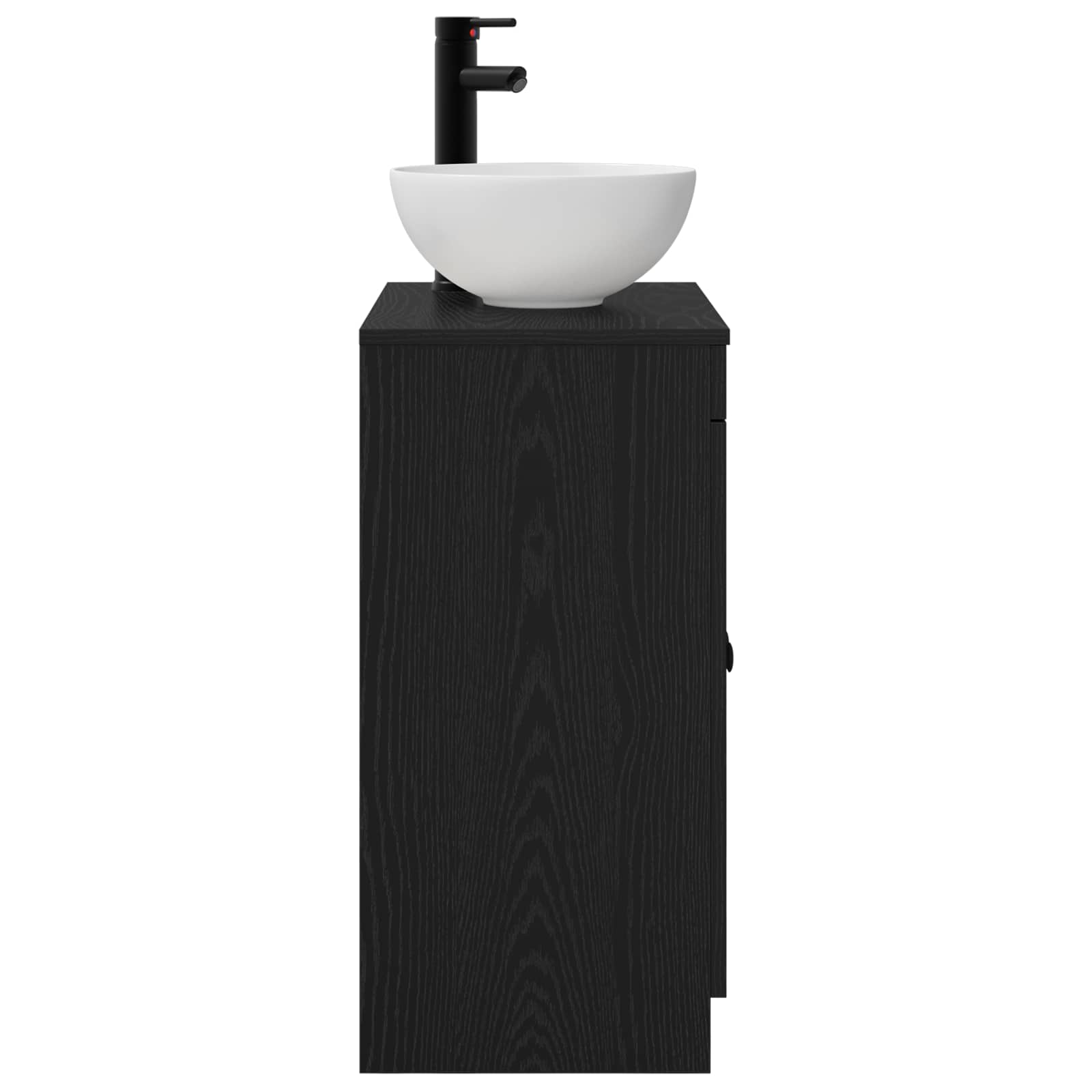 Kupaonski umivaonik s sudoperom Crna 54 x 35 x 83 cm