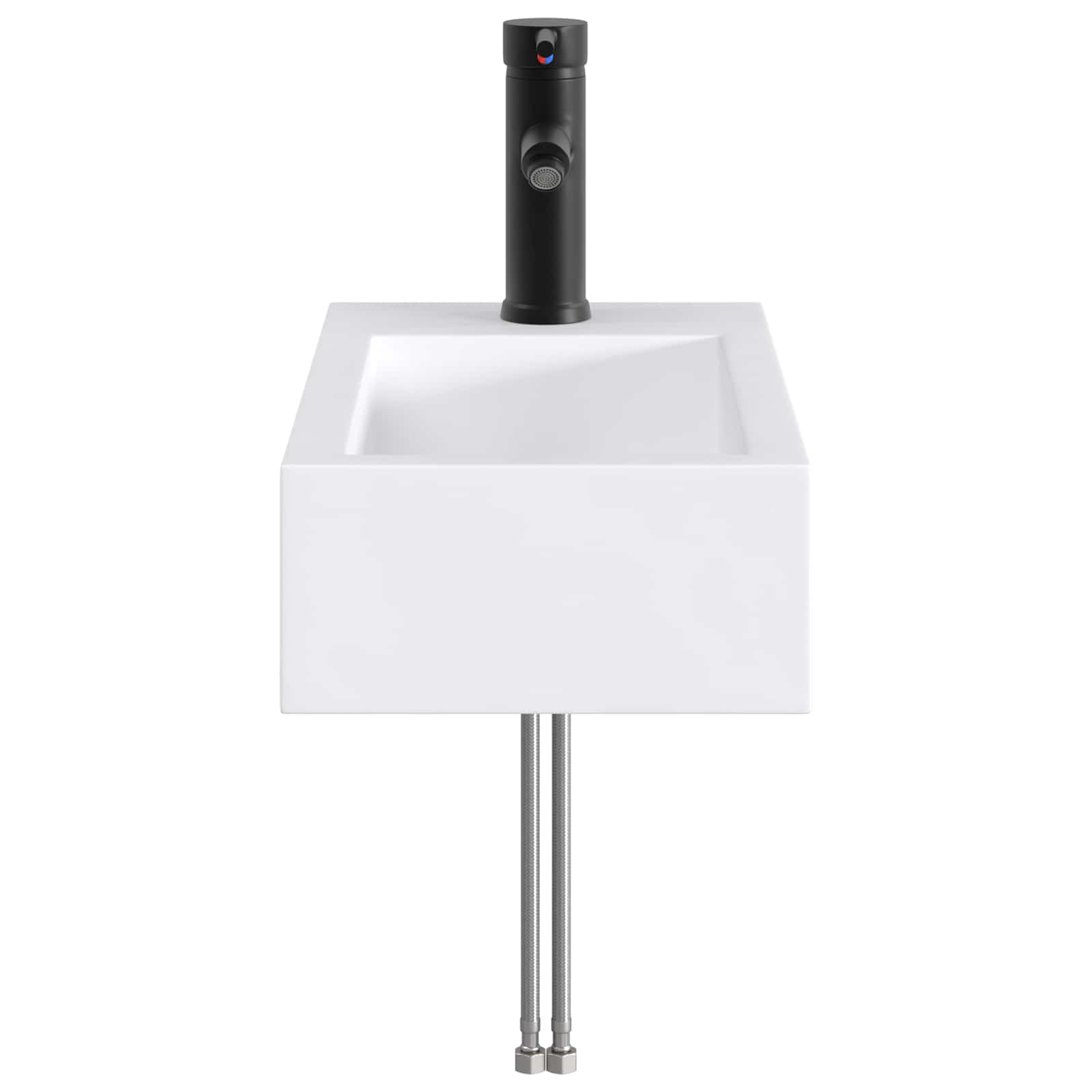 Umivaonik za kupaonicu Mat Crna 45,5 x 25,5 x 13 cm Metal