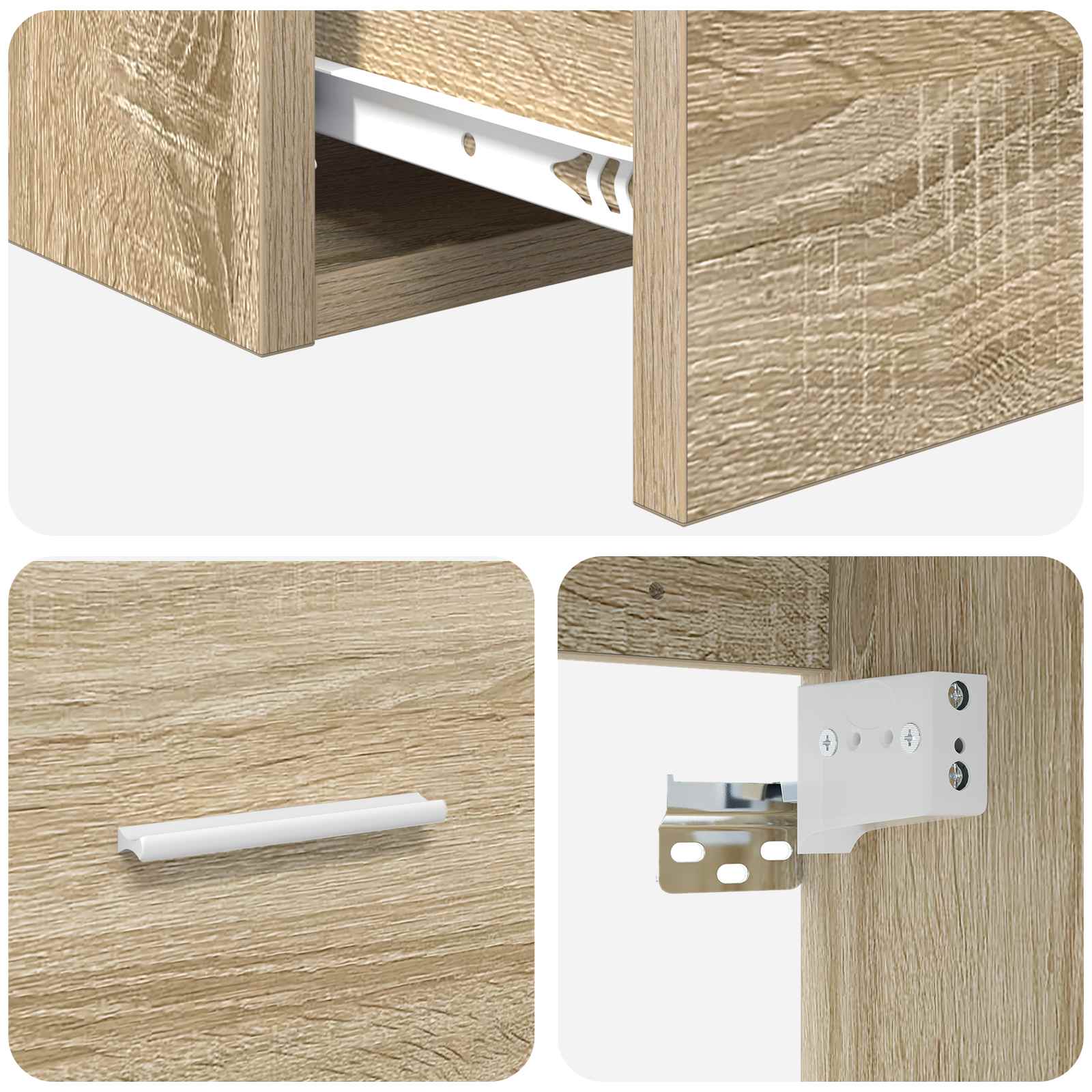 Umivaonik s policom Hrast sonoma 49,5 x 41 x 63 cm