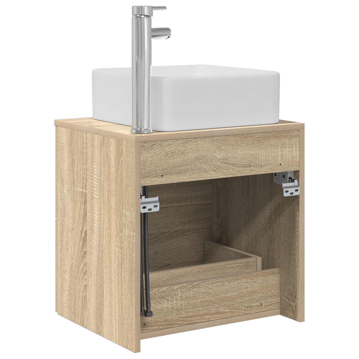 Umivaonik s policom Hrast sonoma 49,5 x 41 x 63 cm