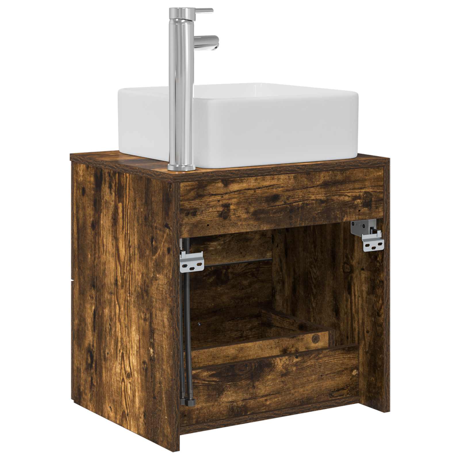 Umivaonik s policom Dimljeni hrast 49,5 x 41 x 63 cm