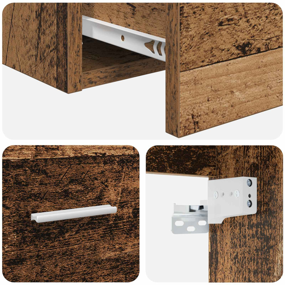 Umivaonik s policom Staro drvo 49,5 x 41 x 62,5 cm