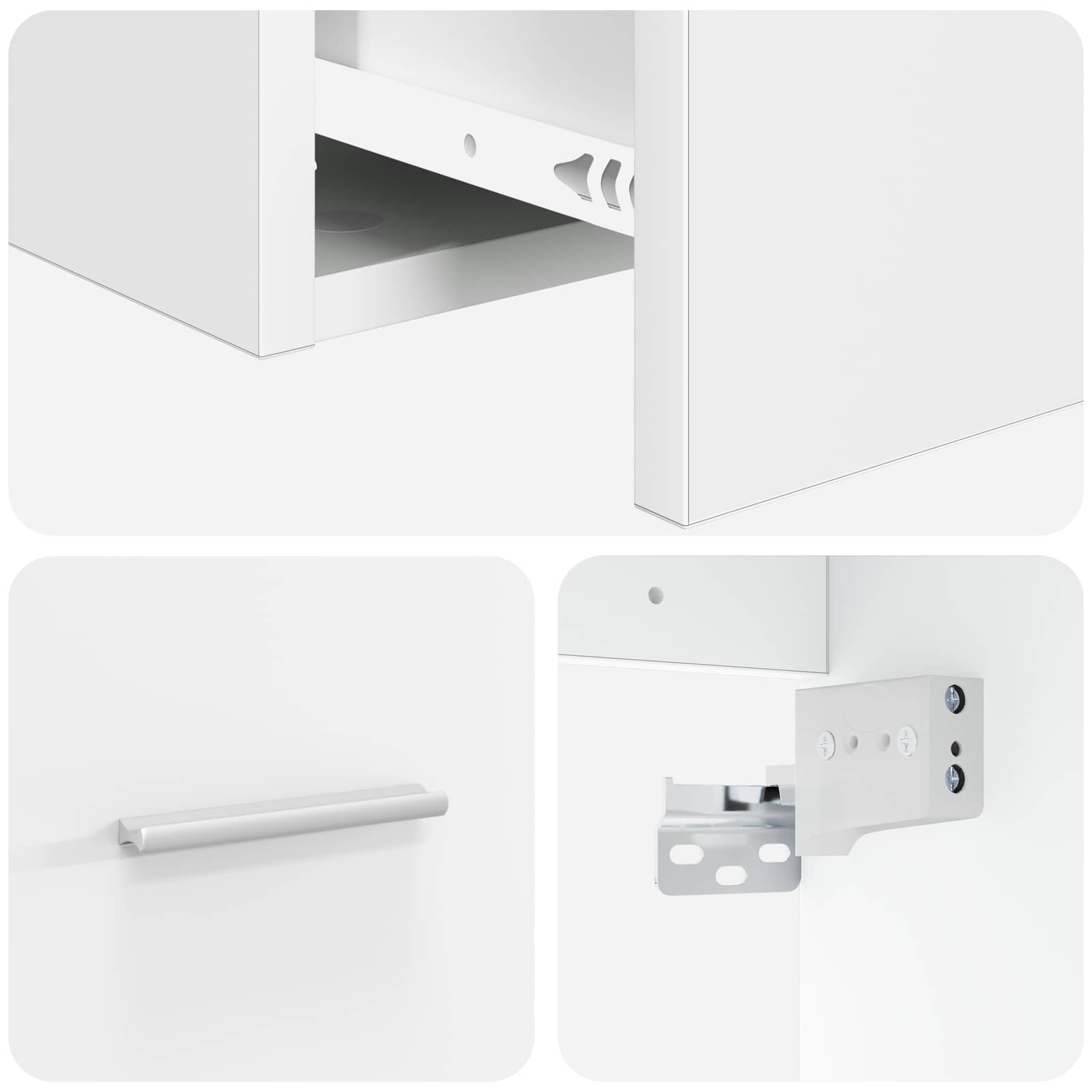 Umivaonik s policom Bijela 49,5 x 44,5 x 65 cm