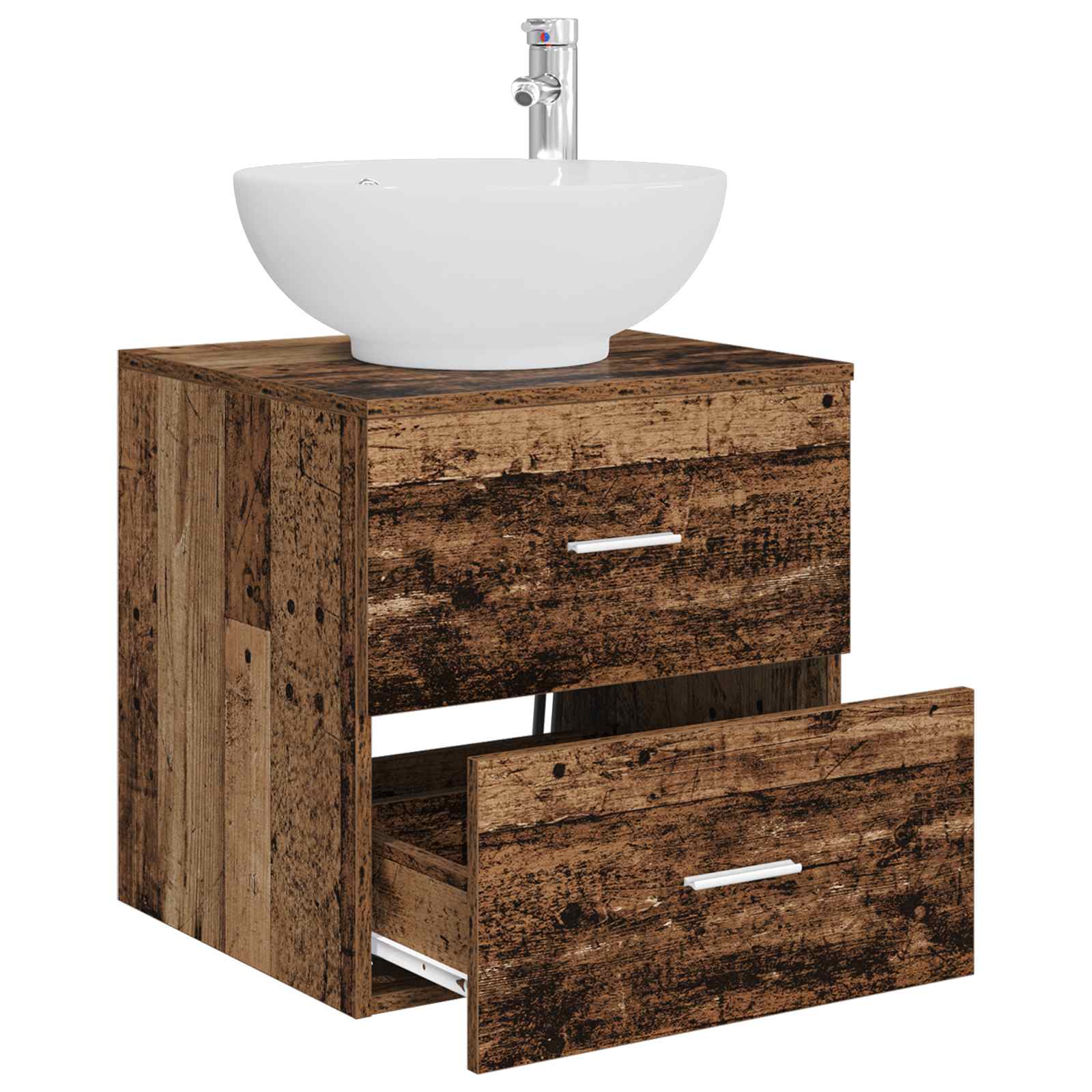 Umivaonik s policom Staro drvo 49,5 x 44,5 x 66,5 cm