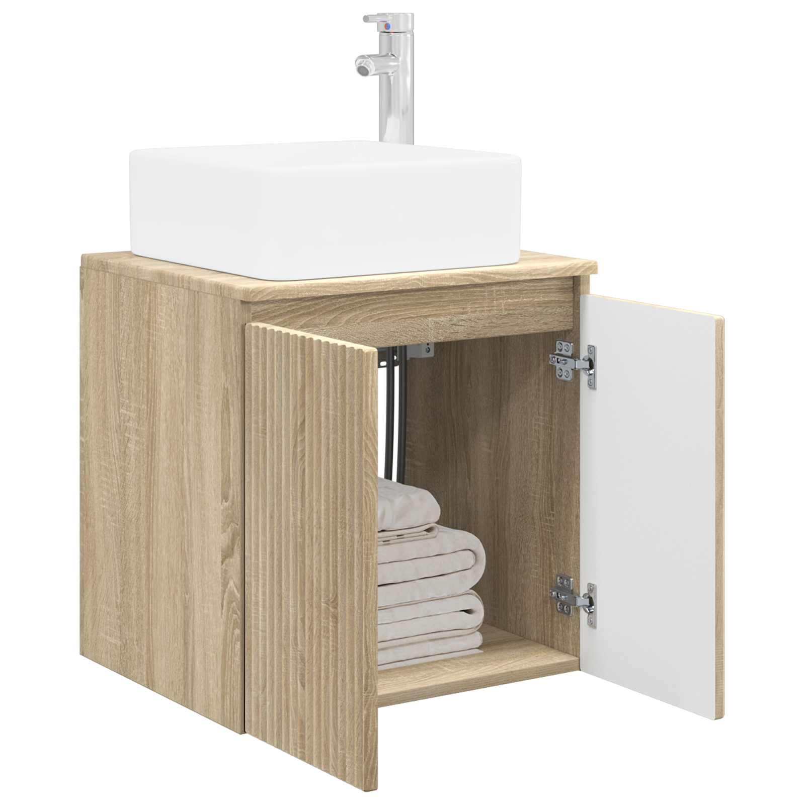 Umivaonik s policom Hrast sonoma 49,5 x 41 x 63 cm