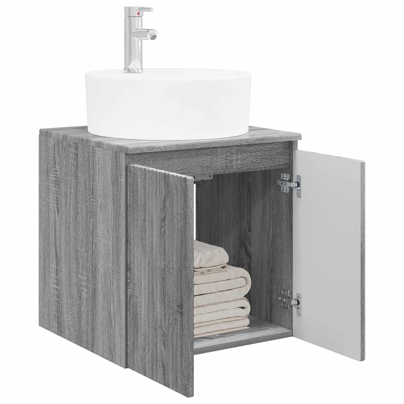 Umivaonik s policom Siva Sonoma 49,5 x 44,5 x 65 cm