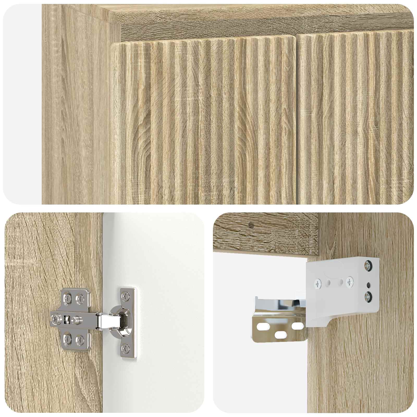 Umivaonik s policom Hrast sonoma 49,5 x 44,5 x 65 cm
