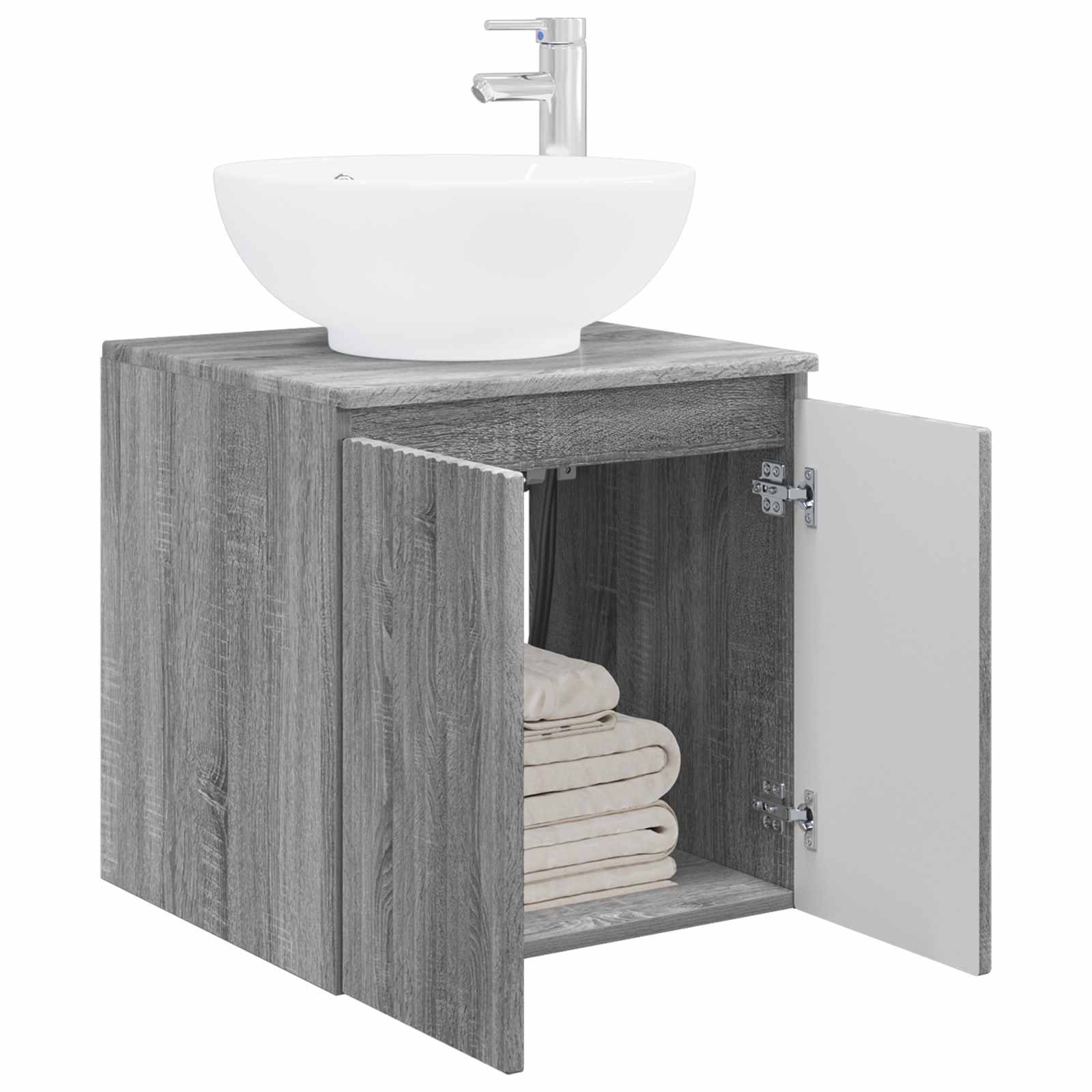 Umivaonik s policom Siva Sonoma 49,5 x 44,5 x 65 cm