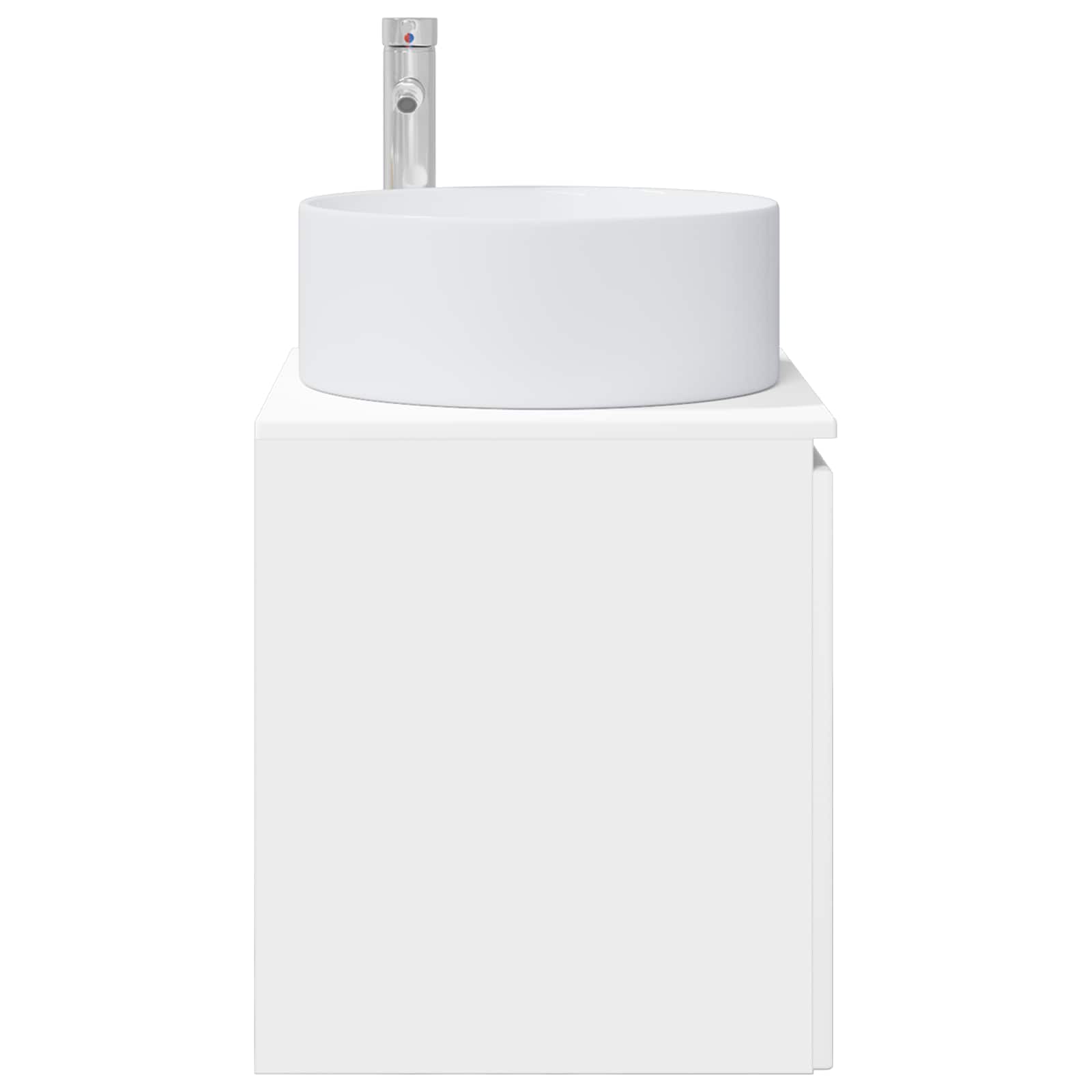 Umivaonik s policom za zid Bijela 49,5 x 44,5 x 65,5 cm