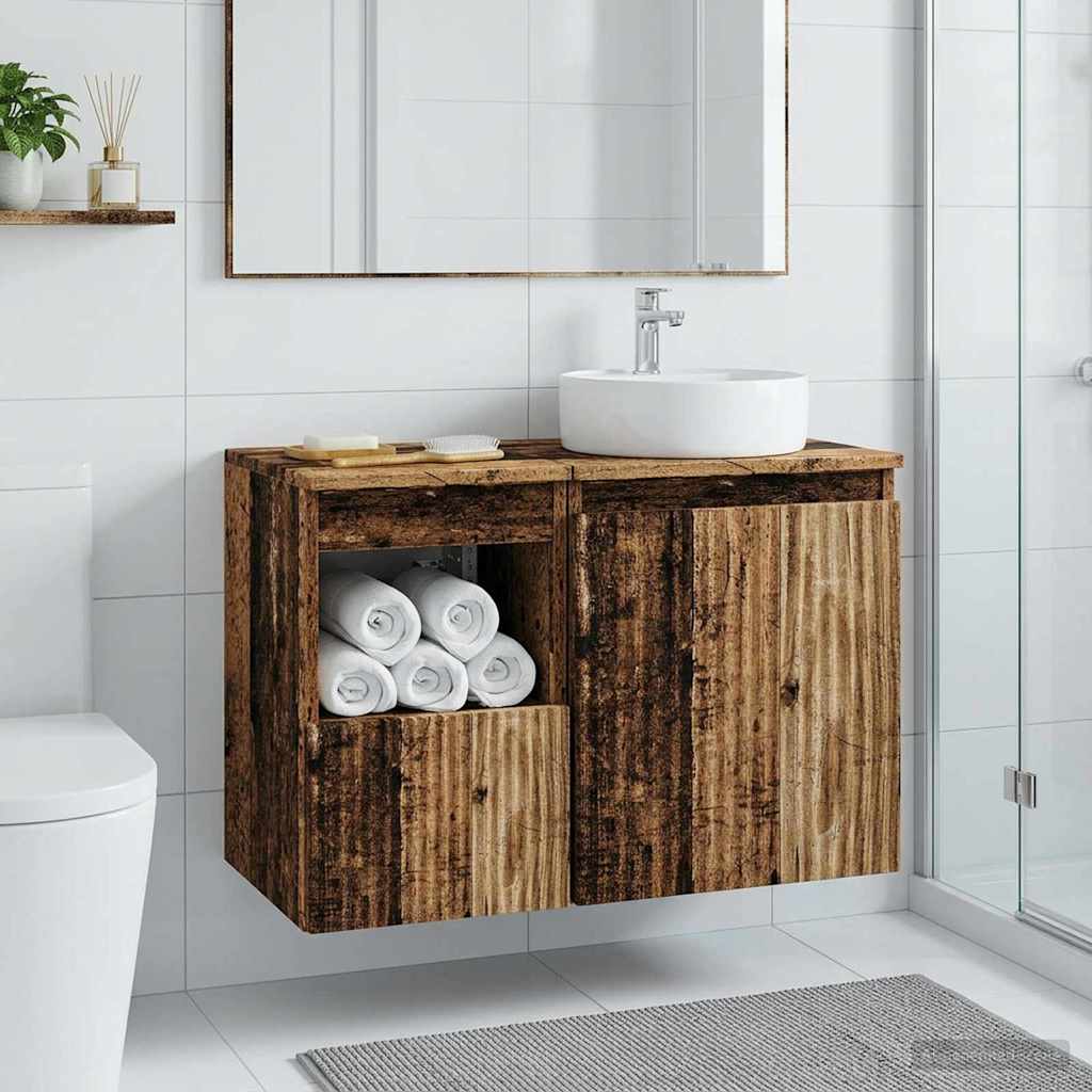 Kupaonski ormar Staro drvo 30 x 35 x 50 cm Konstruirano drvo