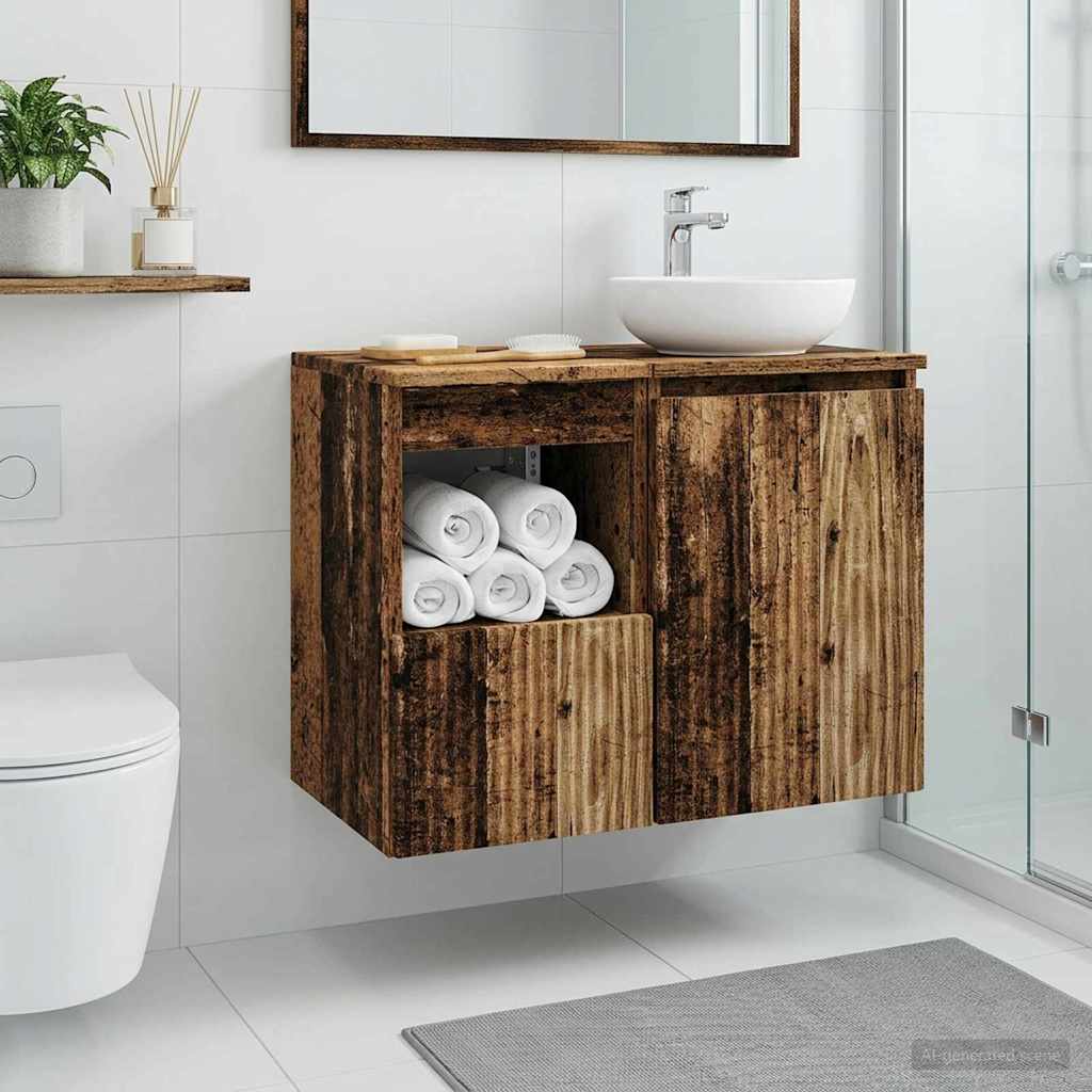 Kupaonski ormar Staro drvo 30 x 44,5 x 50 cm Konstruirano drvo
