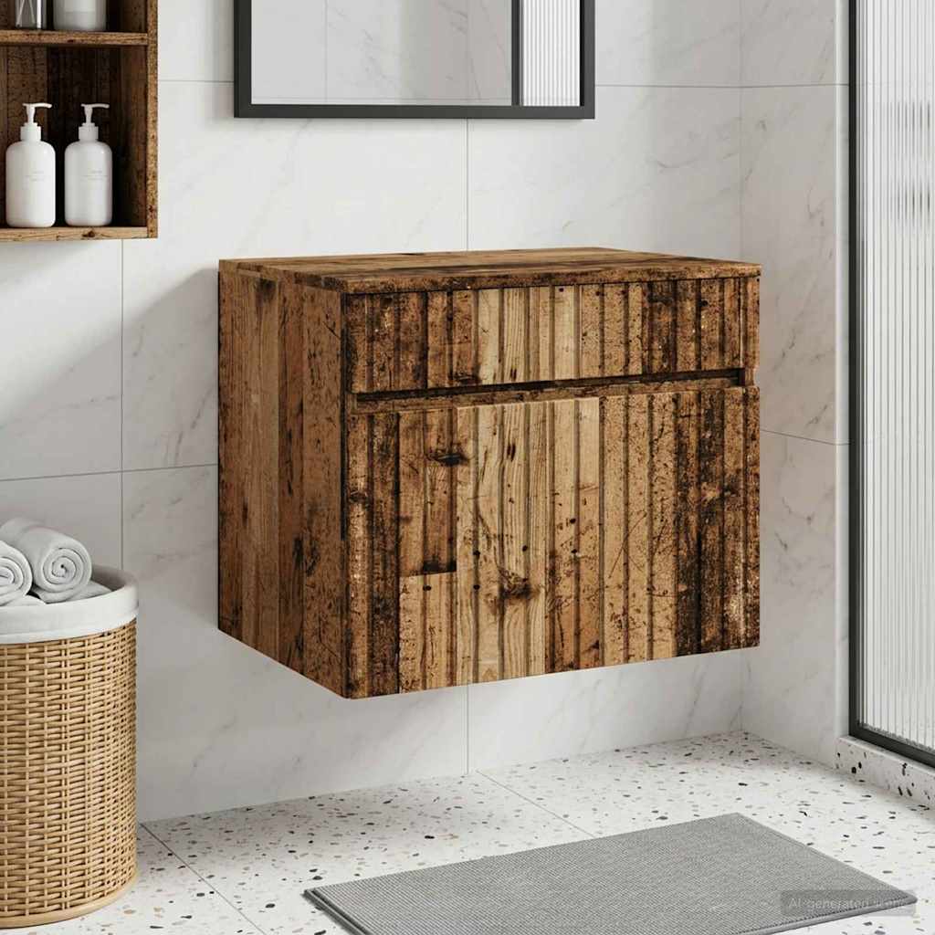 Ormar za Kupaonicu na Zidu Staro drvo 59 x 44,5 x 50 cm