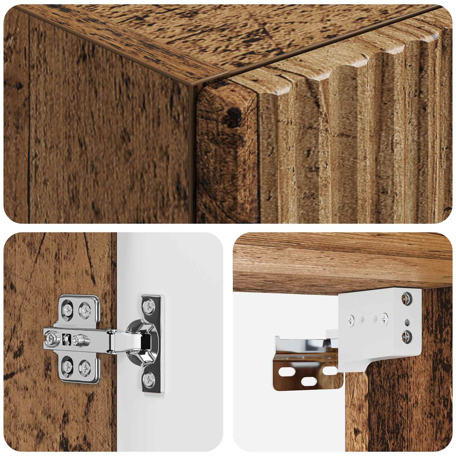Ormar za Kupaonicu na Zidu Staro drvo 33 x 34,5 x 160 cm