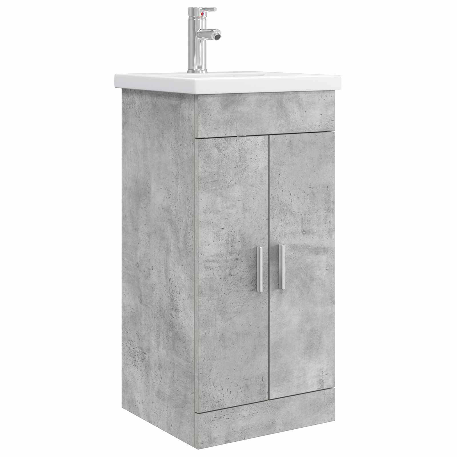 Kupaonski umivaonik s sudoperom Betonska siva 42 x 40 x 84,5 cm