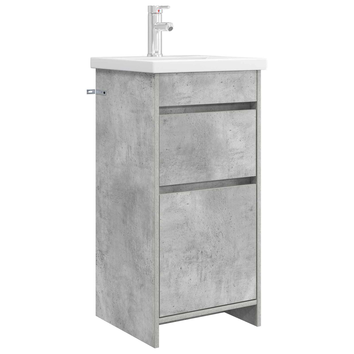 Kupaonski umivaonik s sudoperom Betonska siva 42 x 40 x 84,5 cm