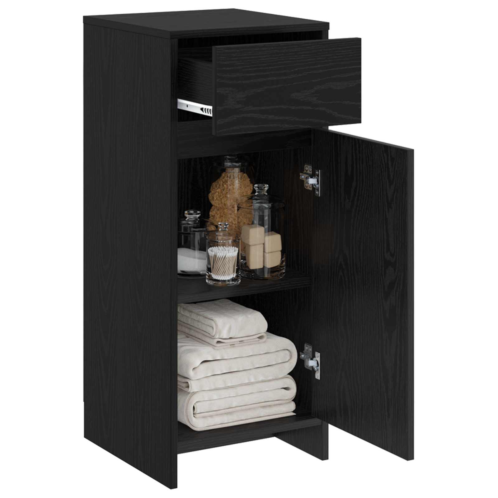 Kupaonski ormar Crni hrast 35 x 36,5 x 85 cm Konstruirano drvo