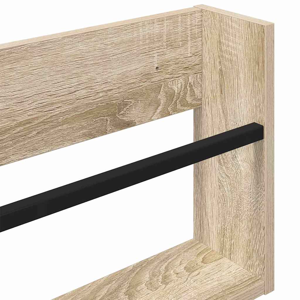 Polica za časopise s policom Zidne Sonoma hrast 60 x 12 x 30 cm