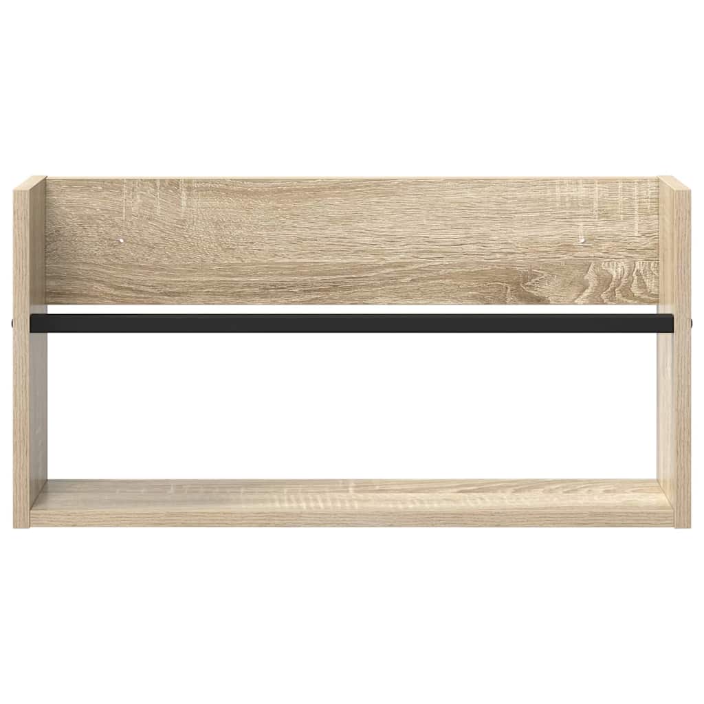 Polica za časopise s policom Zidne Sonoma hrast 60 x 12 x 30 cm