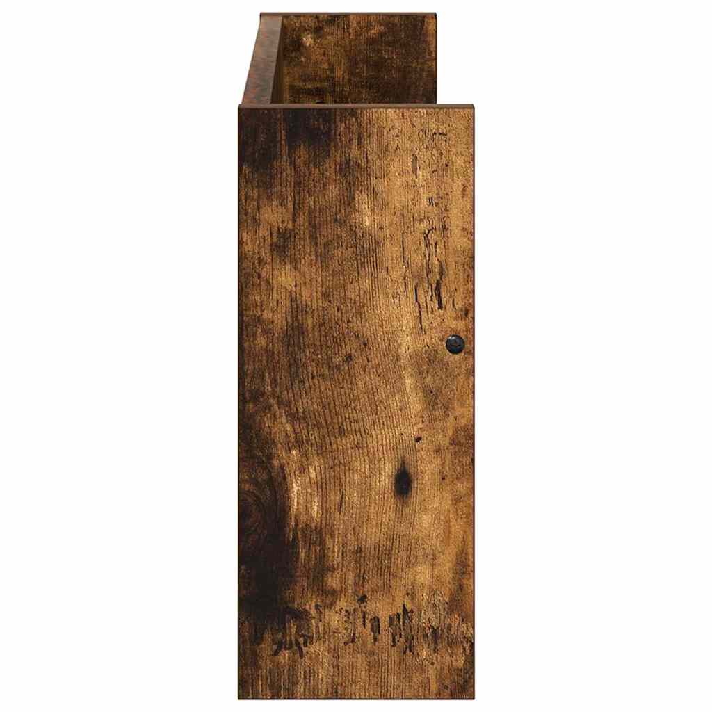 Polica za časopise Zidne 2 pcs Dimljeni hrast 60 x 12 x 30 cm
