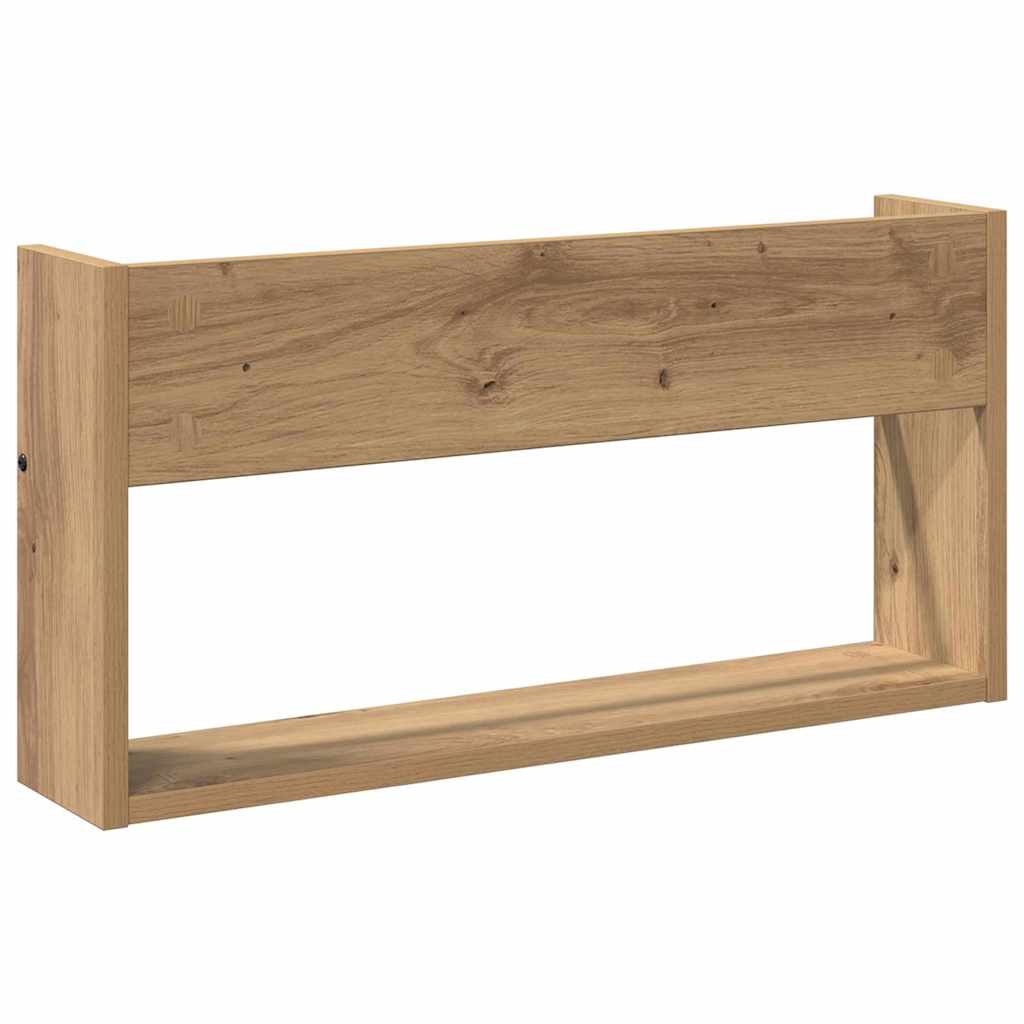 Polica za časopise s policom Umjetnički hrast 60 x 12 x 30 cm