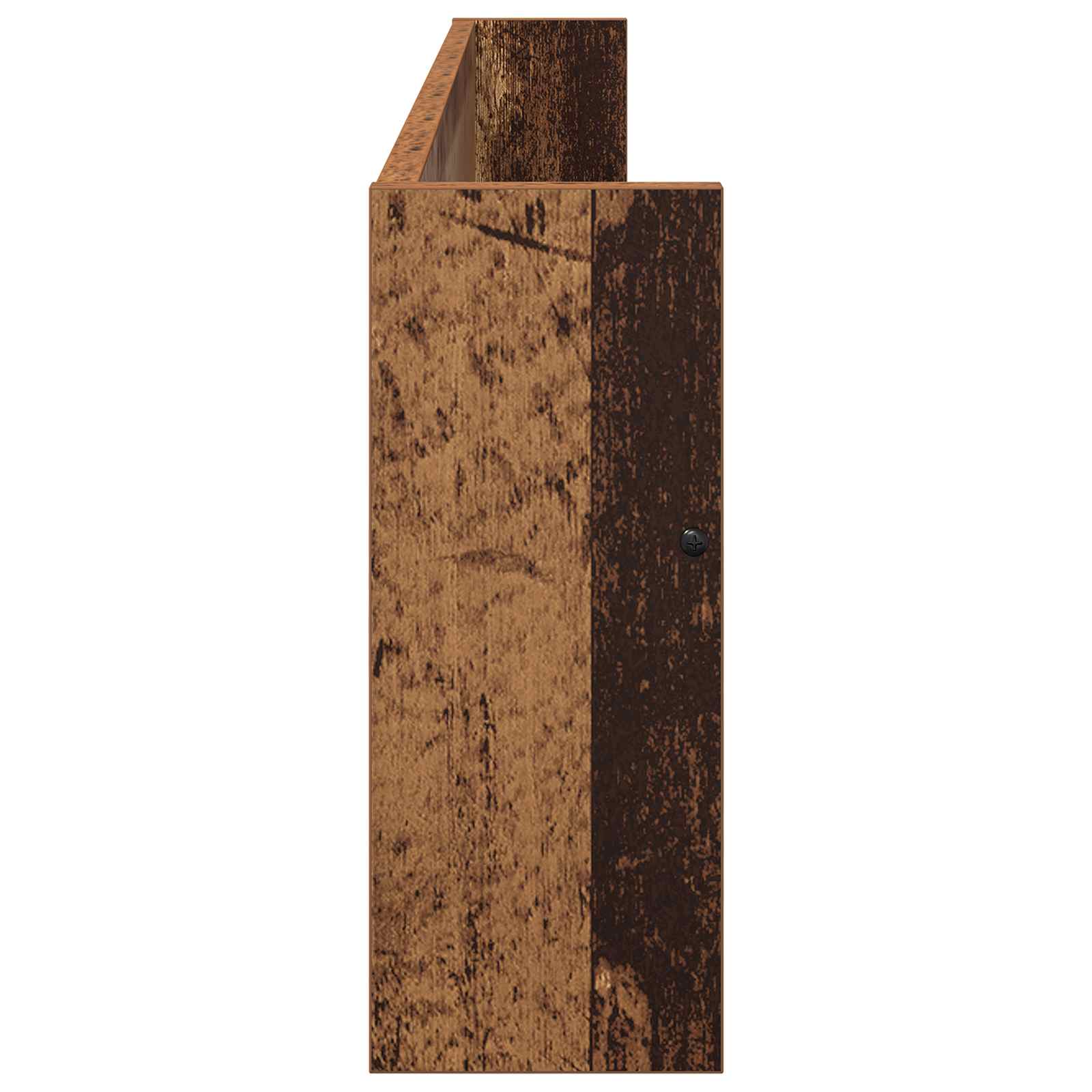 Polica za časopise s policom 2 pcs Staro drvo 100 x 12 x 30 cm