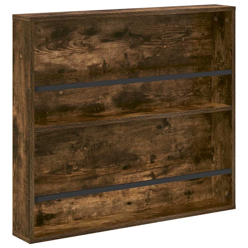 Polica za časopise Zidne 2 pcs Dimljeni hrast 80 x 12 x 70 cm