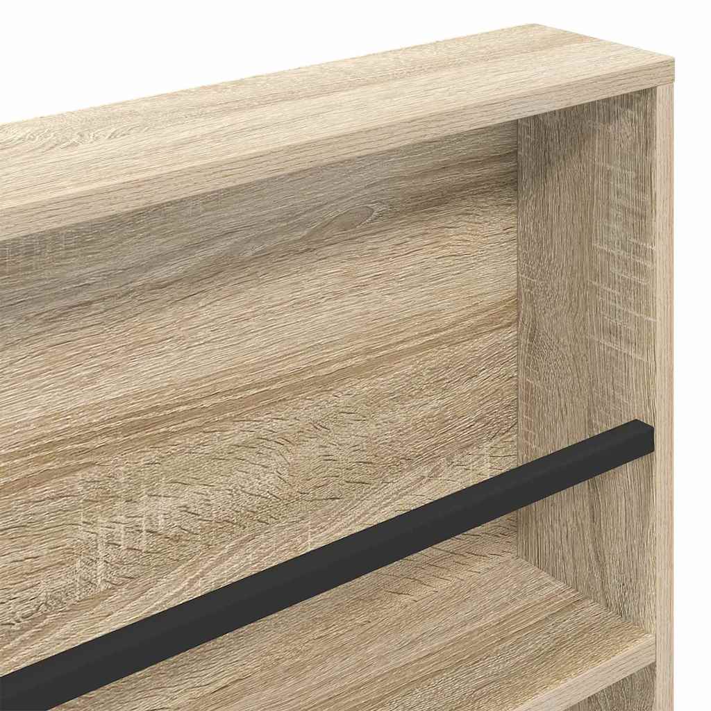 Polica za časopise s policom Sonoma hrast 100 x 12 x 70 cm