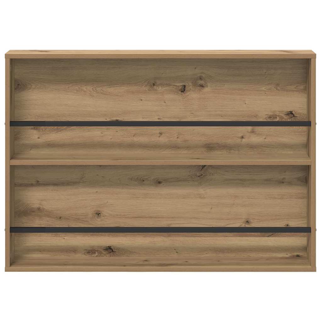 Polica za časopise s policom Umjetnički hrast 100 x 12 x 70 cm