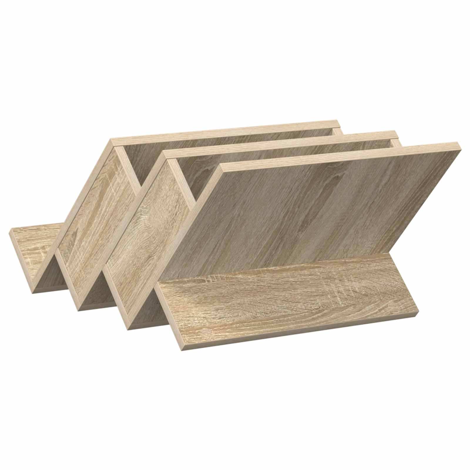 Polica za časopise s policom Sonoma hrast 53 x 40 x 28,5 cm