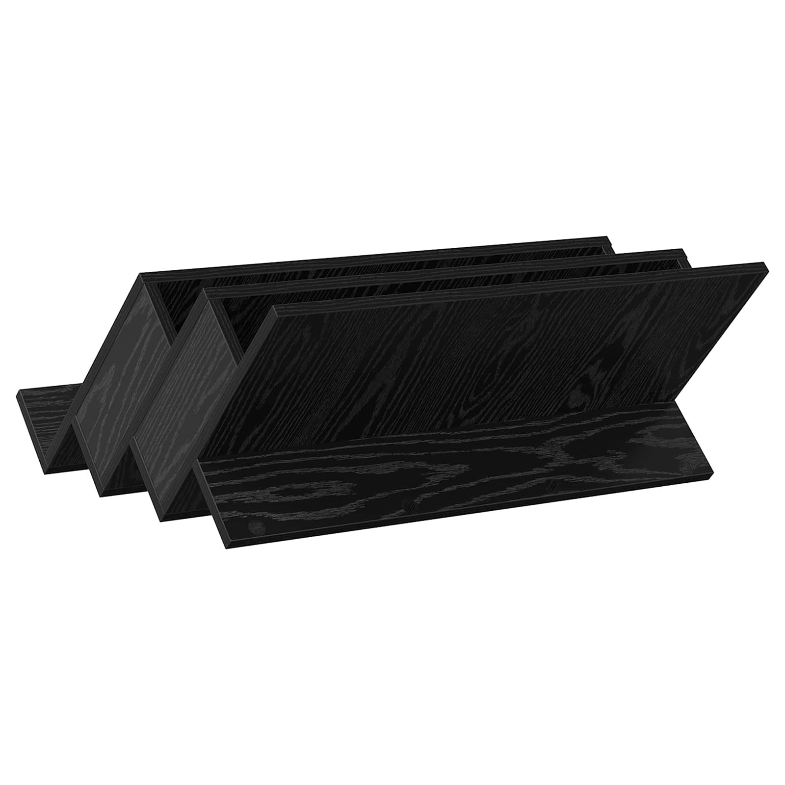 Polica za časopise s policom Crni hrast 65 x 53 x 28,5 cm