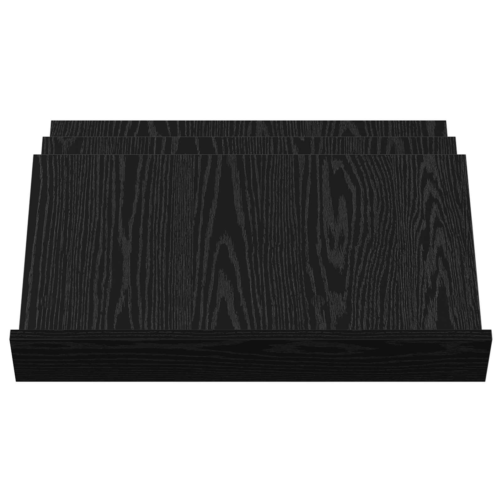 Polica za časopise s policom Crni hrast 65 x 53 x 28,5 cm