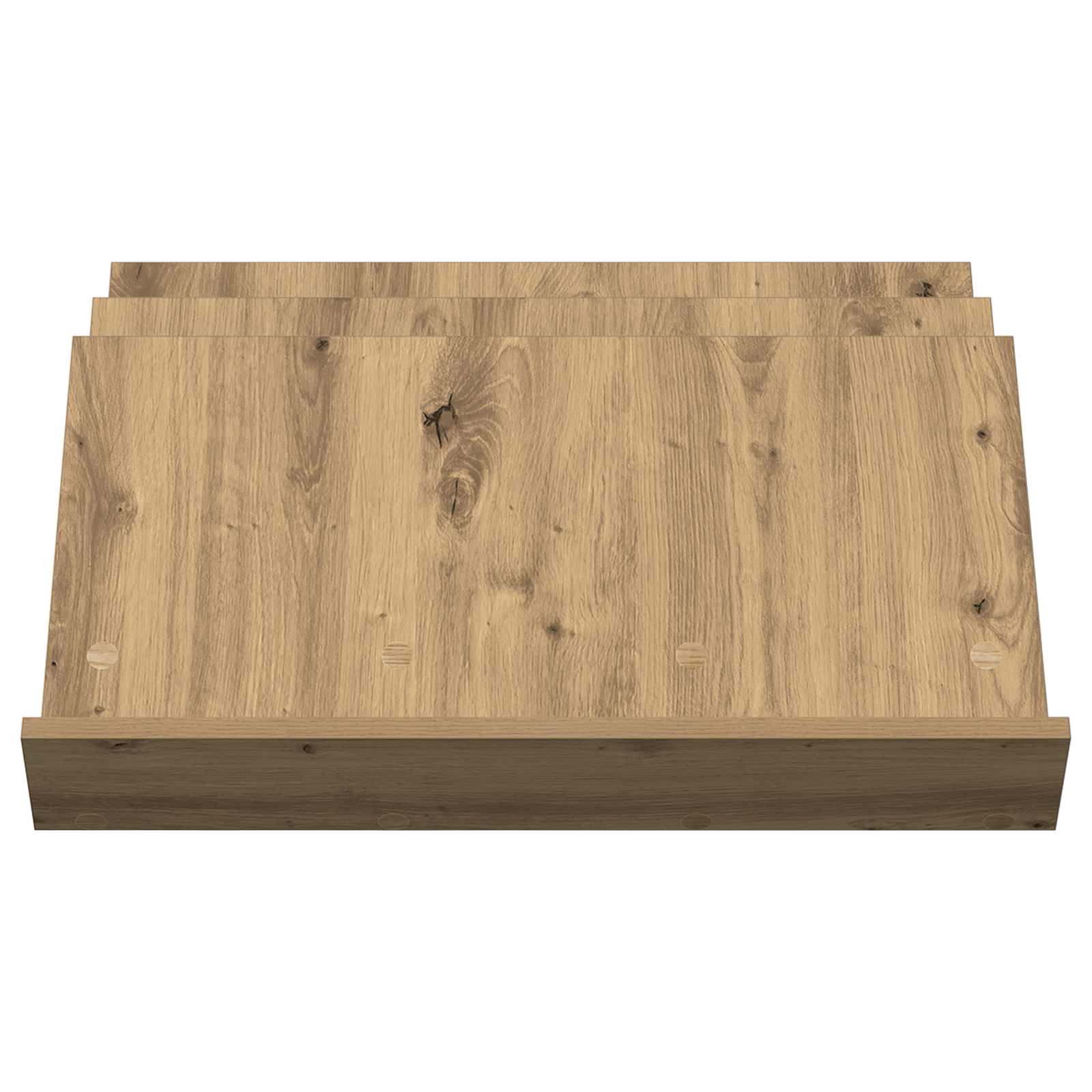 Polica za časopise s policom Umjetnički hrast 65 x 53 x 28,5 cm