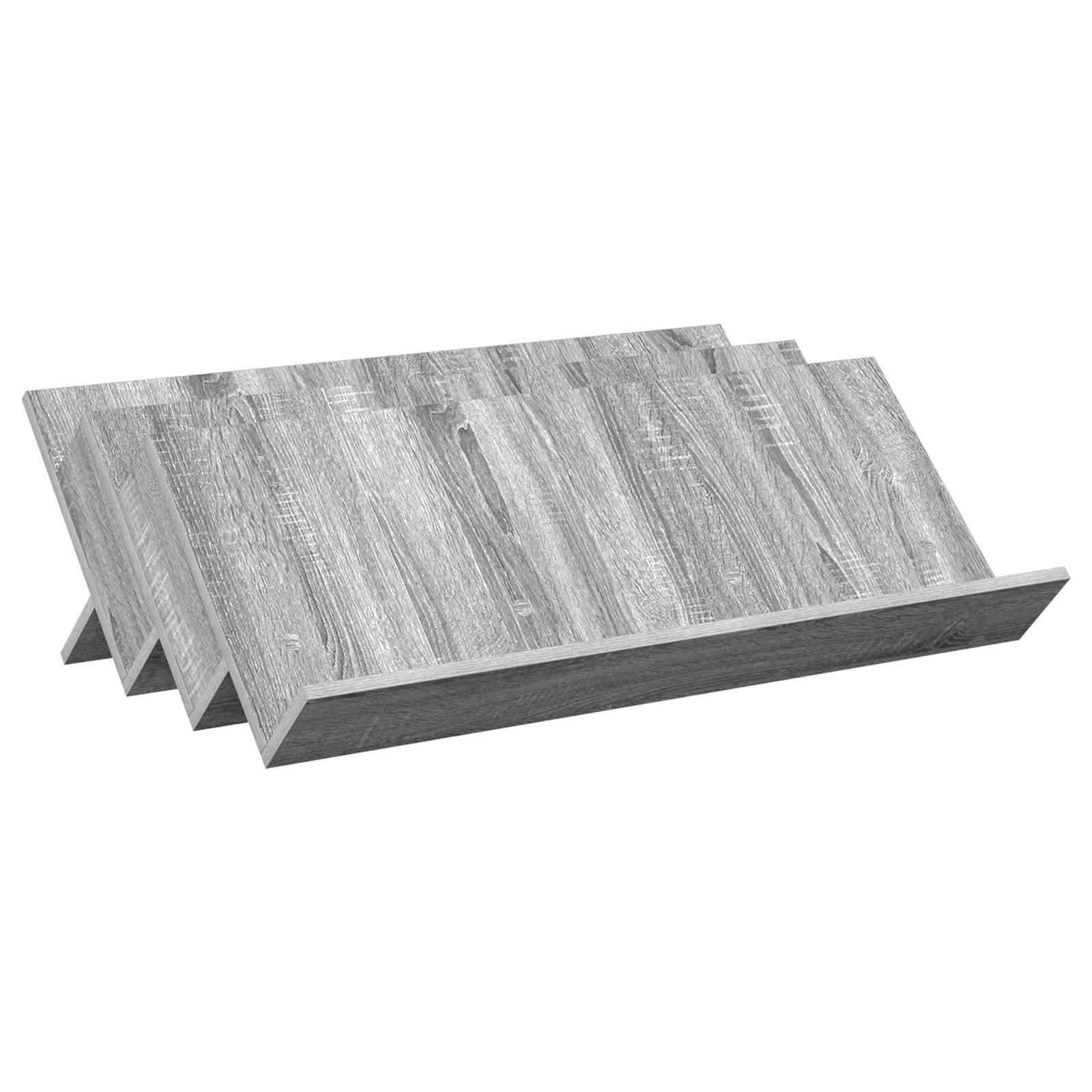 Polica za časopise s policom Siva Sonoma 90 x 53 x 28,5 cm