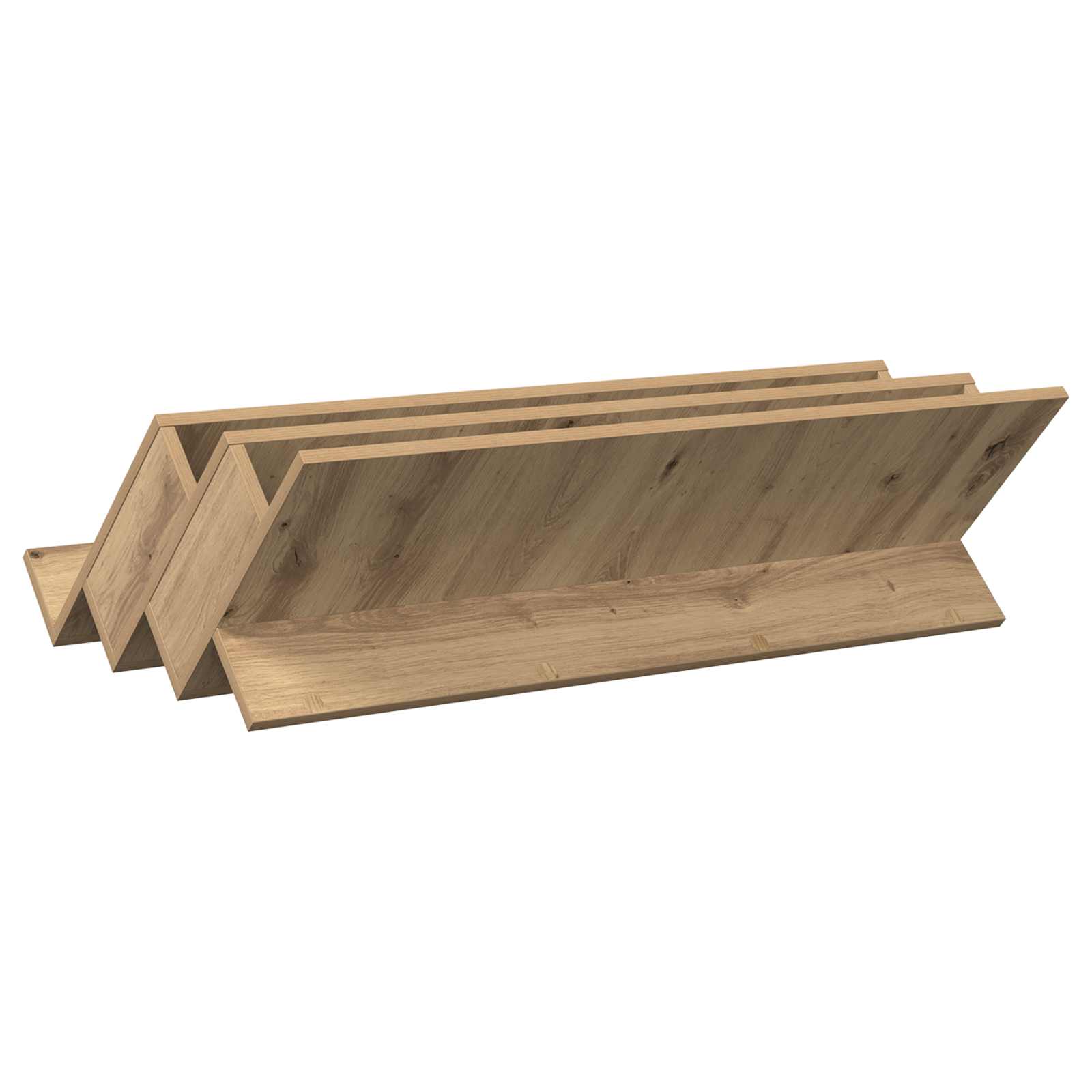 Polica za časopise s policom Umjetnički hrast 90 x 53 x 28,5 cm