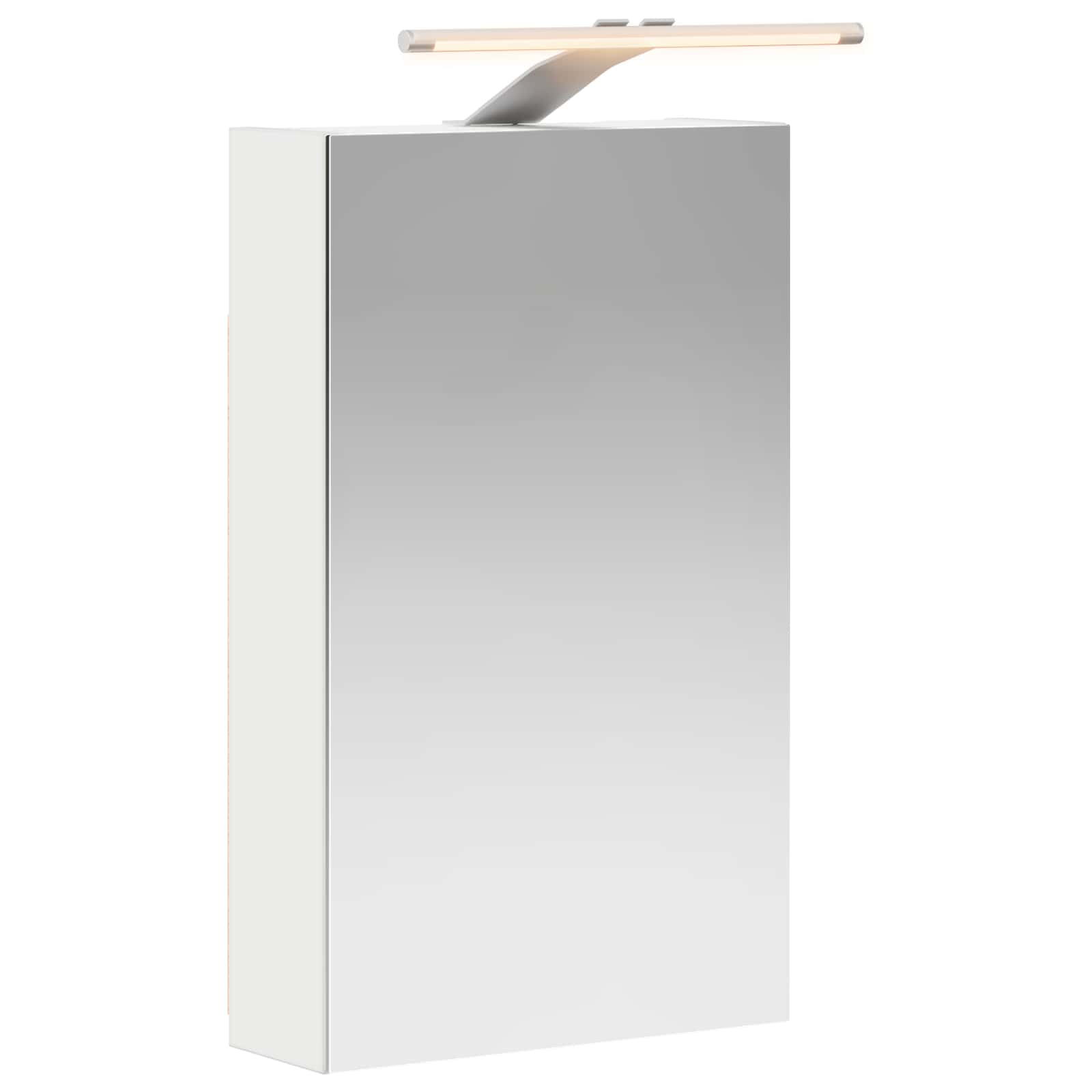 Kupaonski ormar s ogledalom s policom Bijelo 30 x 10,5 x 50 cm