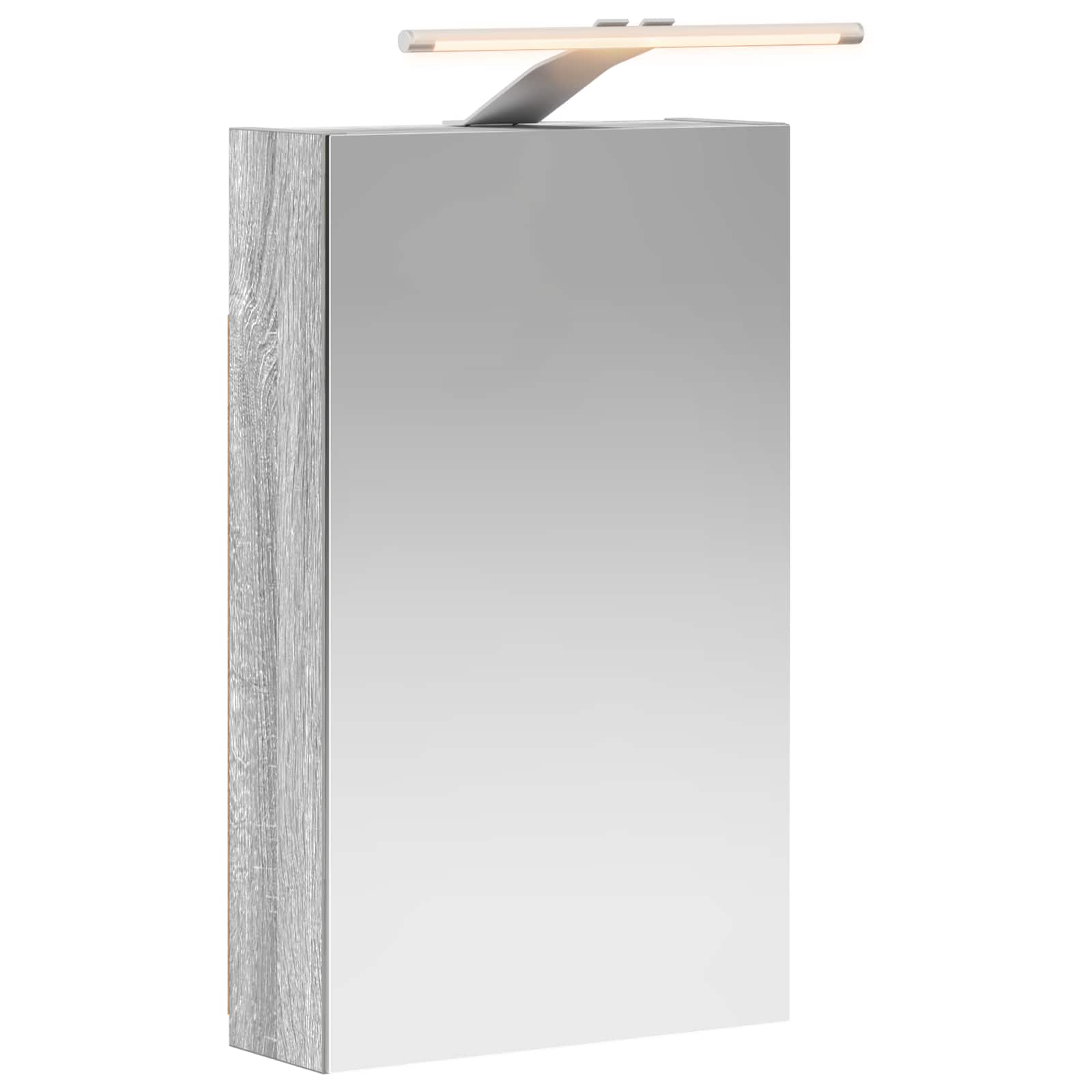 Kupaonski ormar s ogledalom Zidne Siva Sonoma 30 x 10,5 x 50 cm
