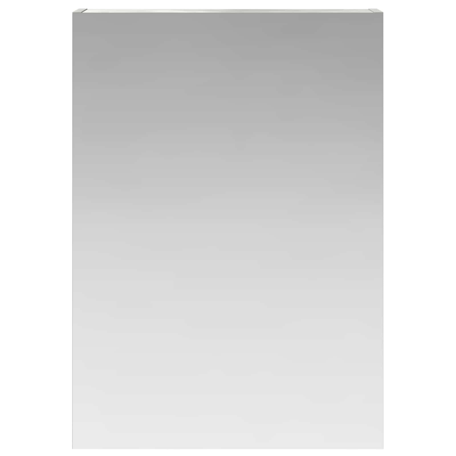 Kupaonski ormar s ogledalom Betonski sivi 50 x 14,5 x 70 cm