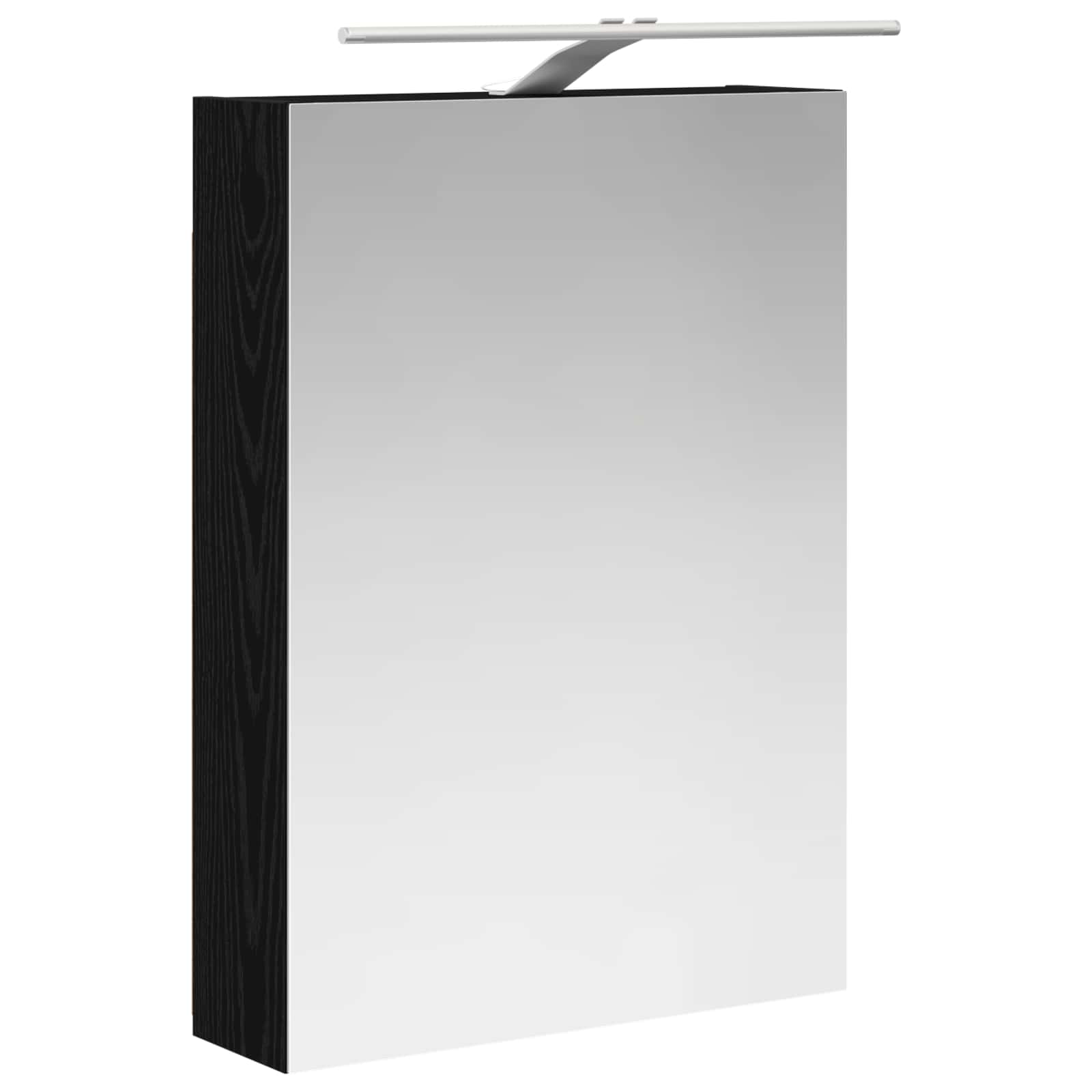 Kupaonski ormar s ogledalom Zidne Crni hrast 50 x 14,5 x 70 cm