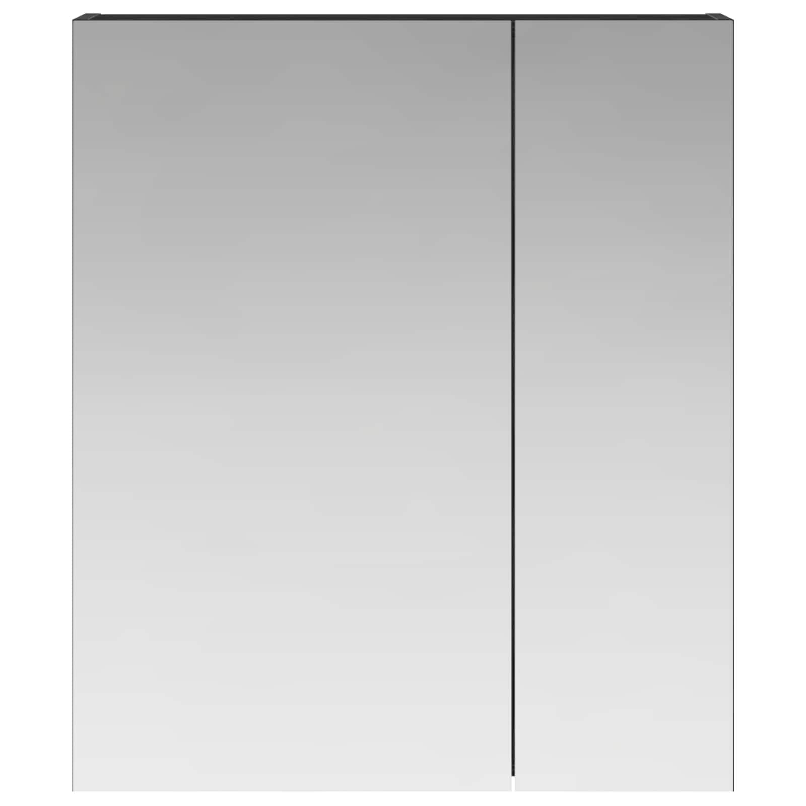 Kupaonski ormar s ogledalom Crni hrast 60 x 14,5 x 70 cm