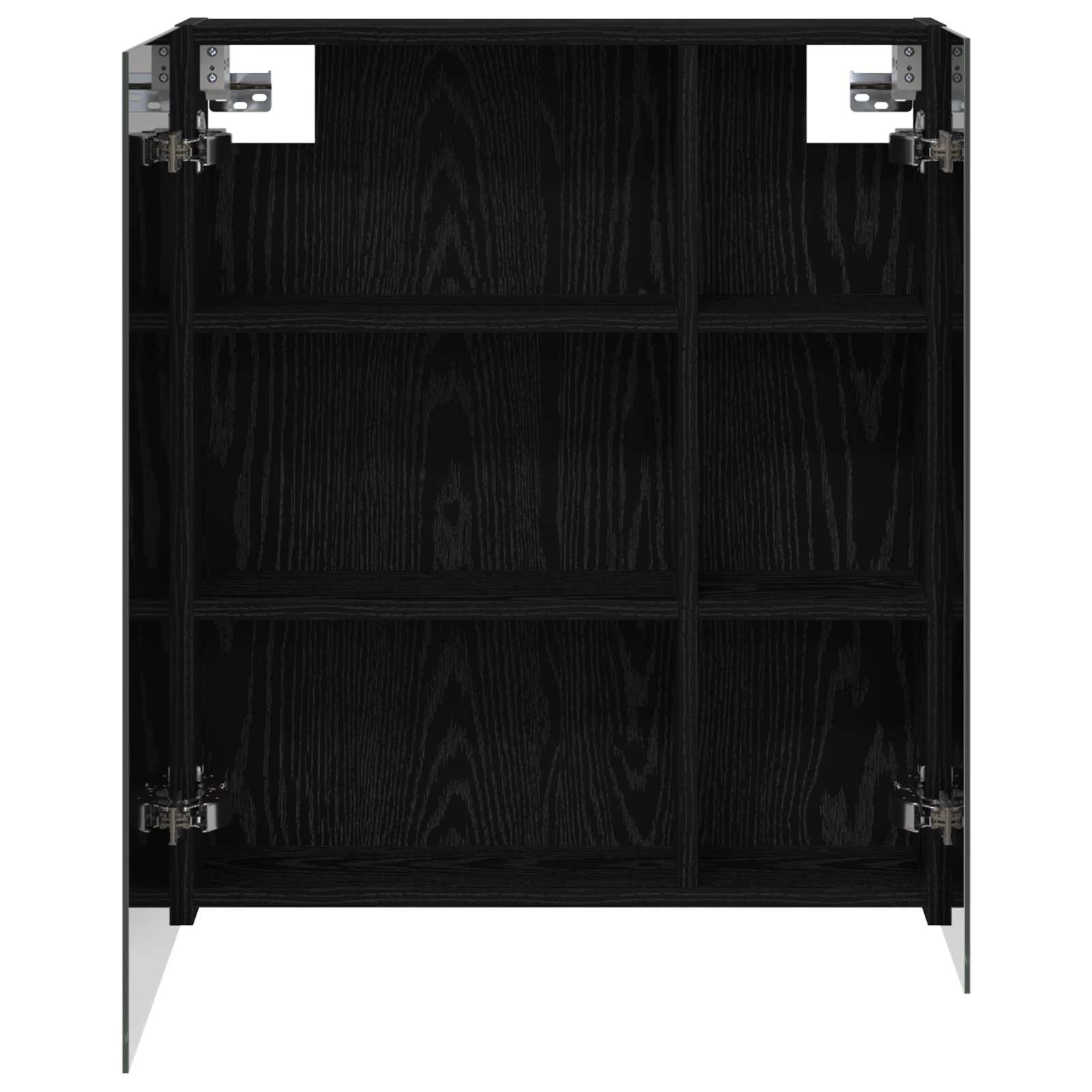 Kupaonski ormar s ogledalom Crni hrast 60 x 14,5 x 70 cm