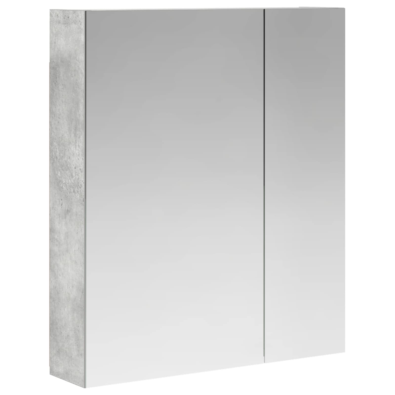 Kupaonski ormar s ogledalom Betonski sivi 60 x 14,5 x 70 cm