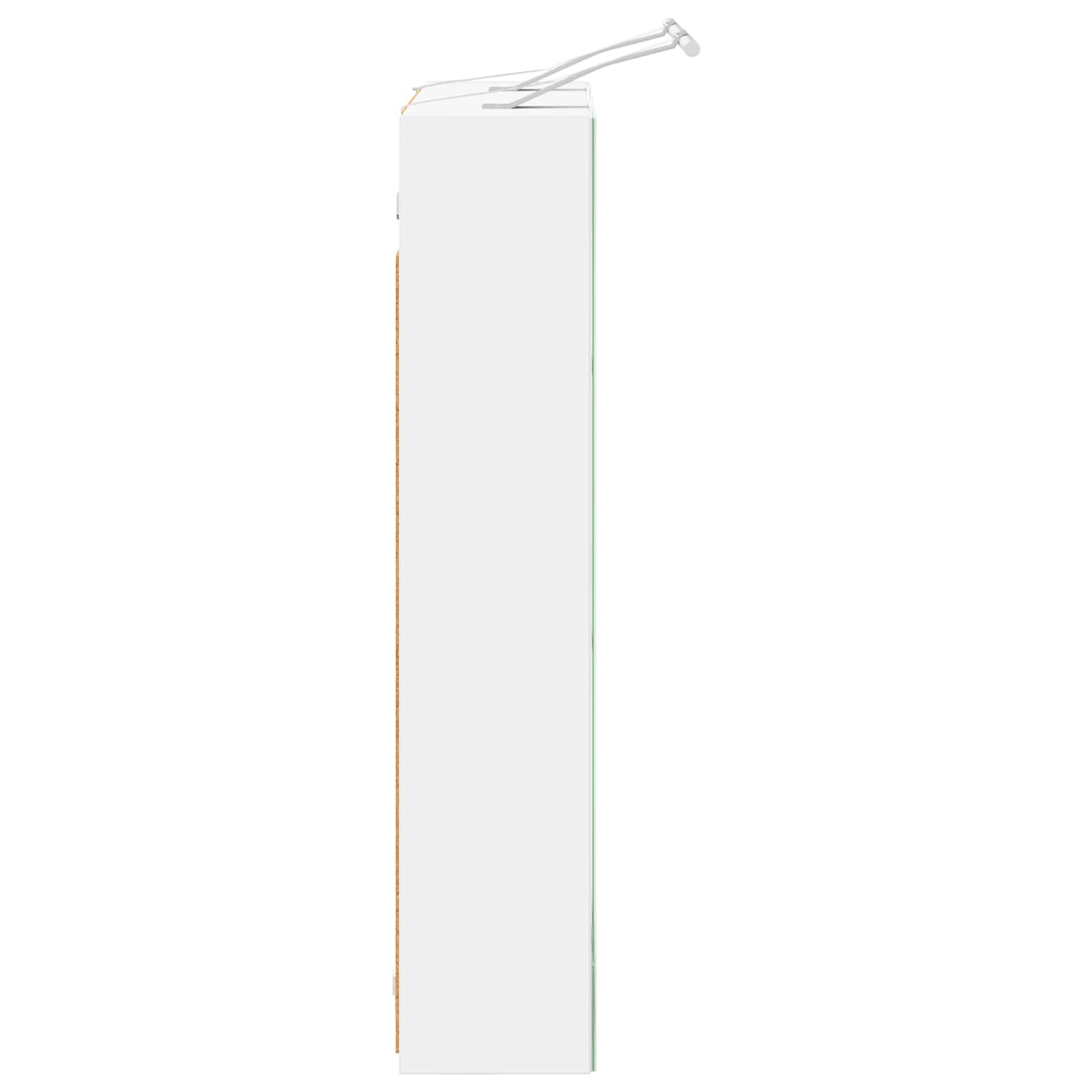 Kupaonski ormar s ogledalom s policom Bijelo 60 x 14,5 x 70 cm