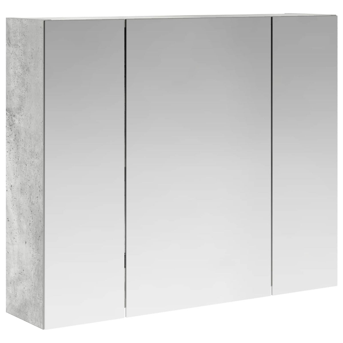 Kupaonski ormar s ogledalom Betonski sivi 60 x 14,5 x 50 cm