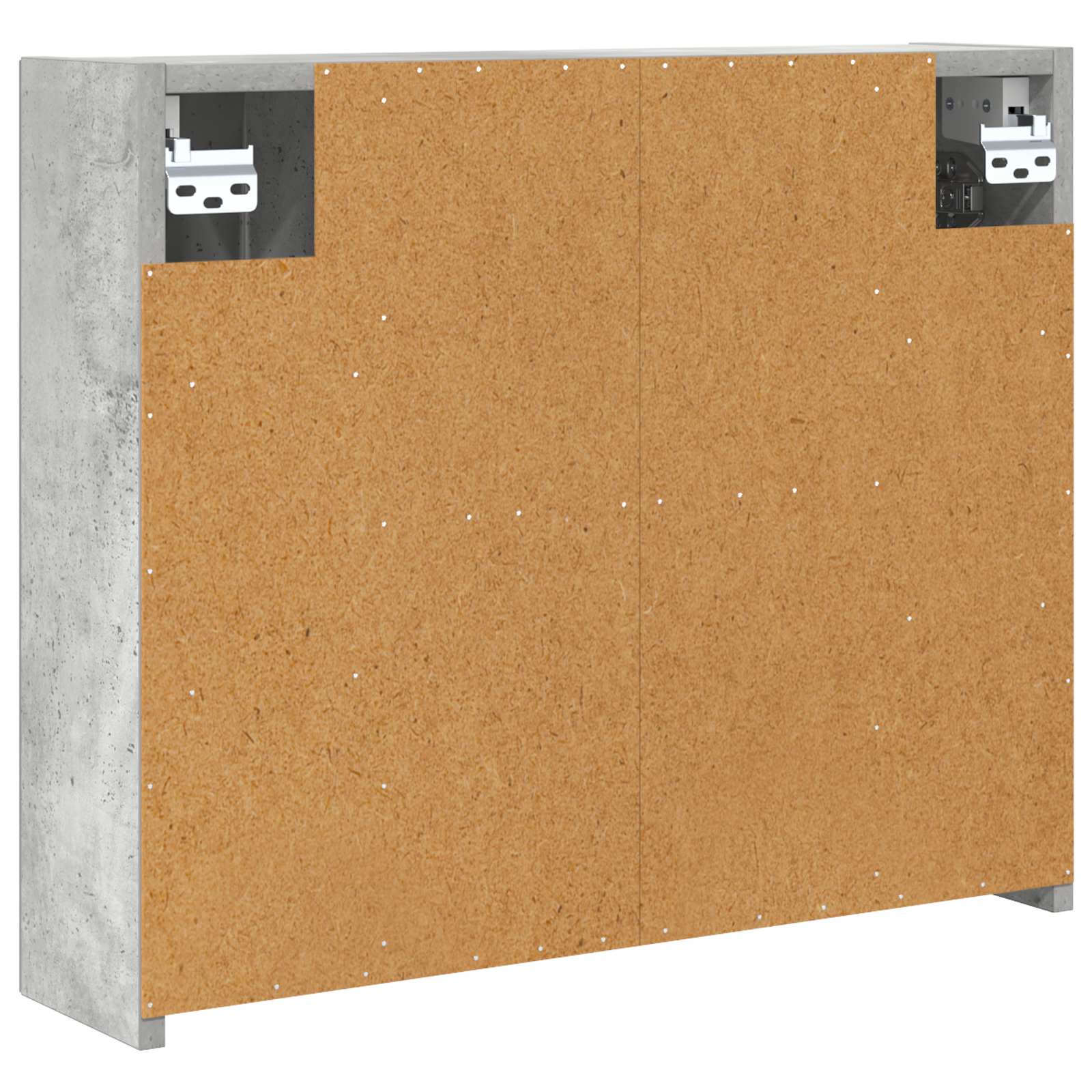 Kupaonski ormar s ogledalom Betonski sivi 60 x 14,5 x 50 cm