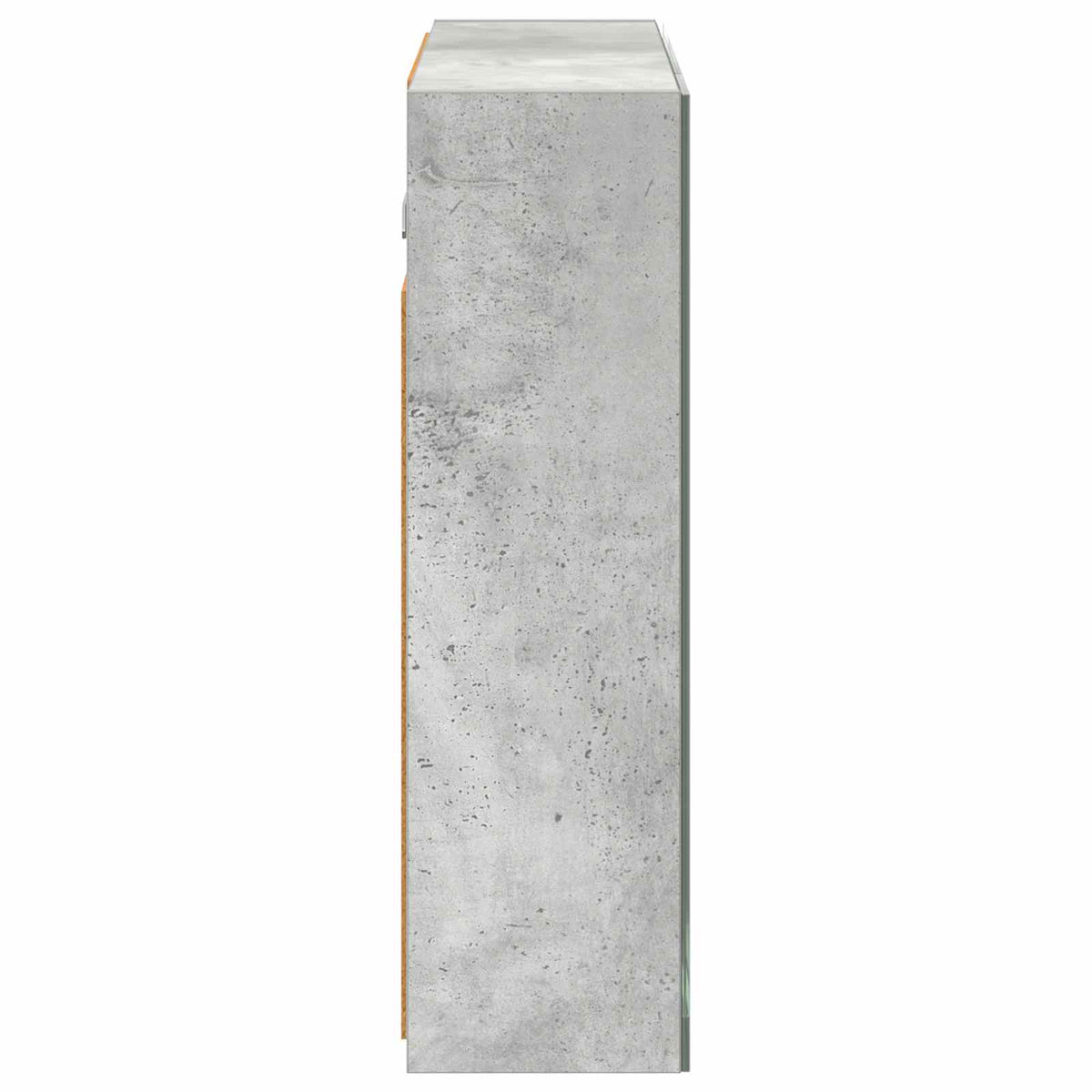 Kupaonski ormar s ogledalom Betonski sivi 60 x 14,5 x 50 cm