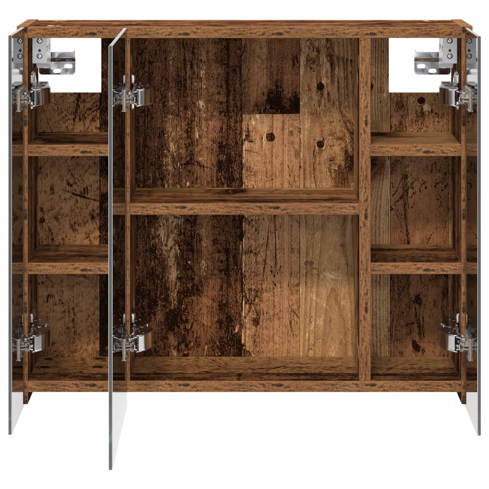 Kupaonski ormar s ogledalom Staro drvo 60 x 14,5 x 50 cm